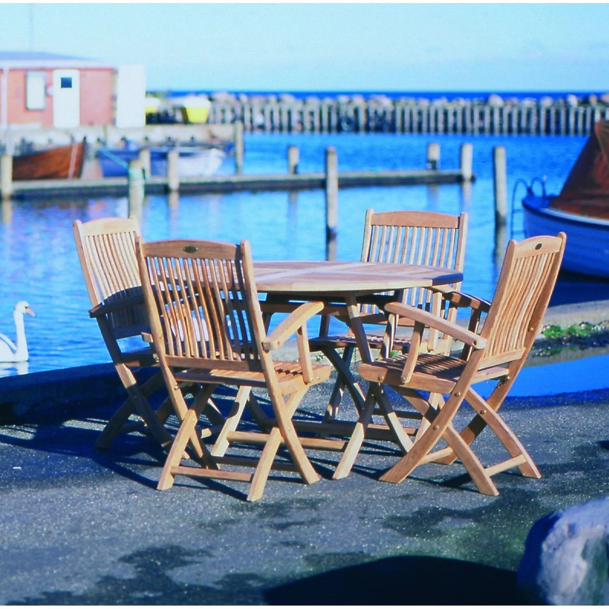 Royal Teak Sailor Folding Dining Side Chair 4