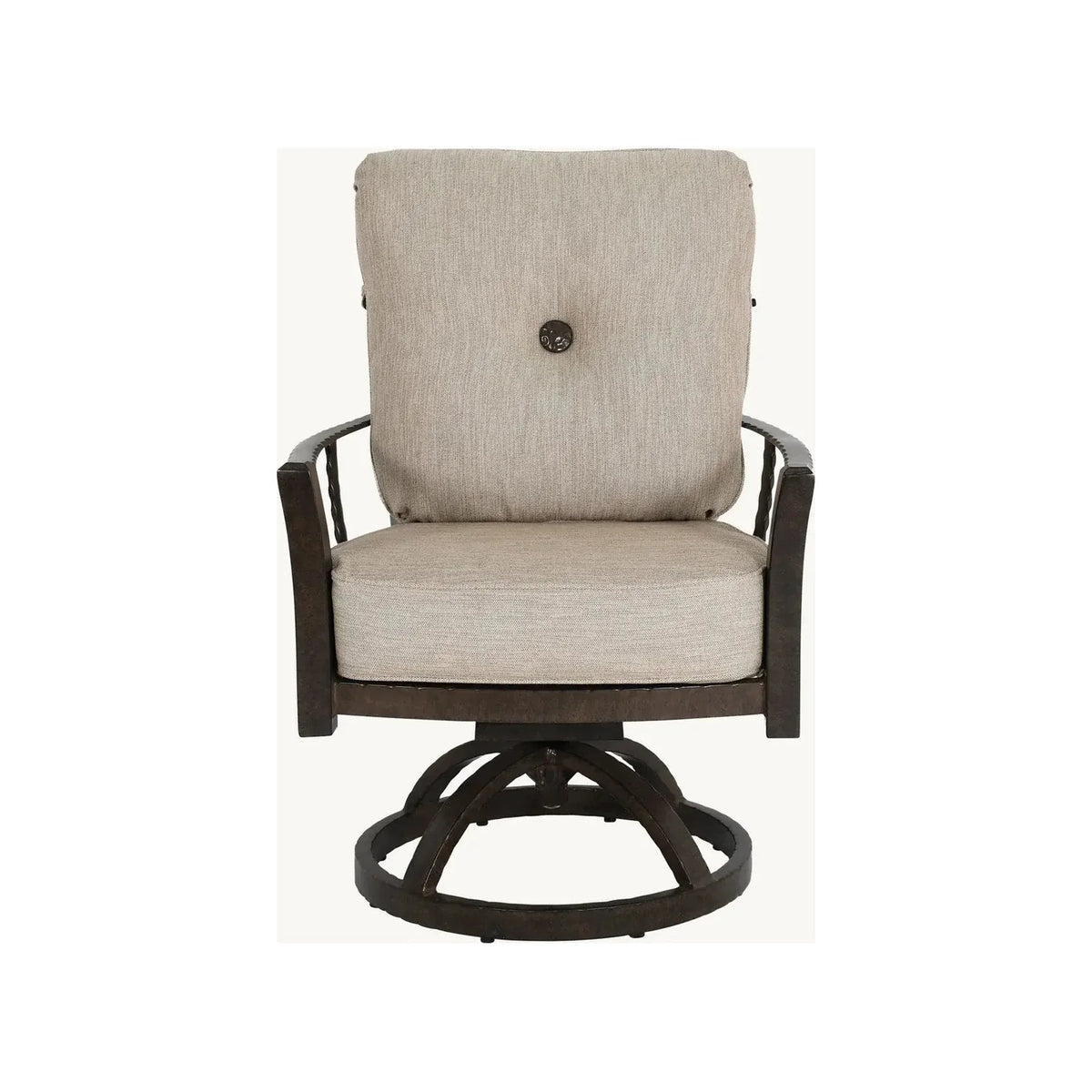 Santa Fe Cushioned Dining Swivel Rocker 1