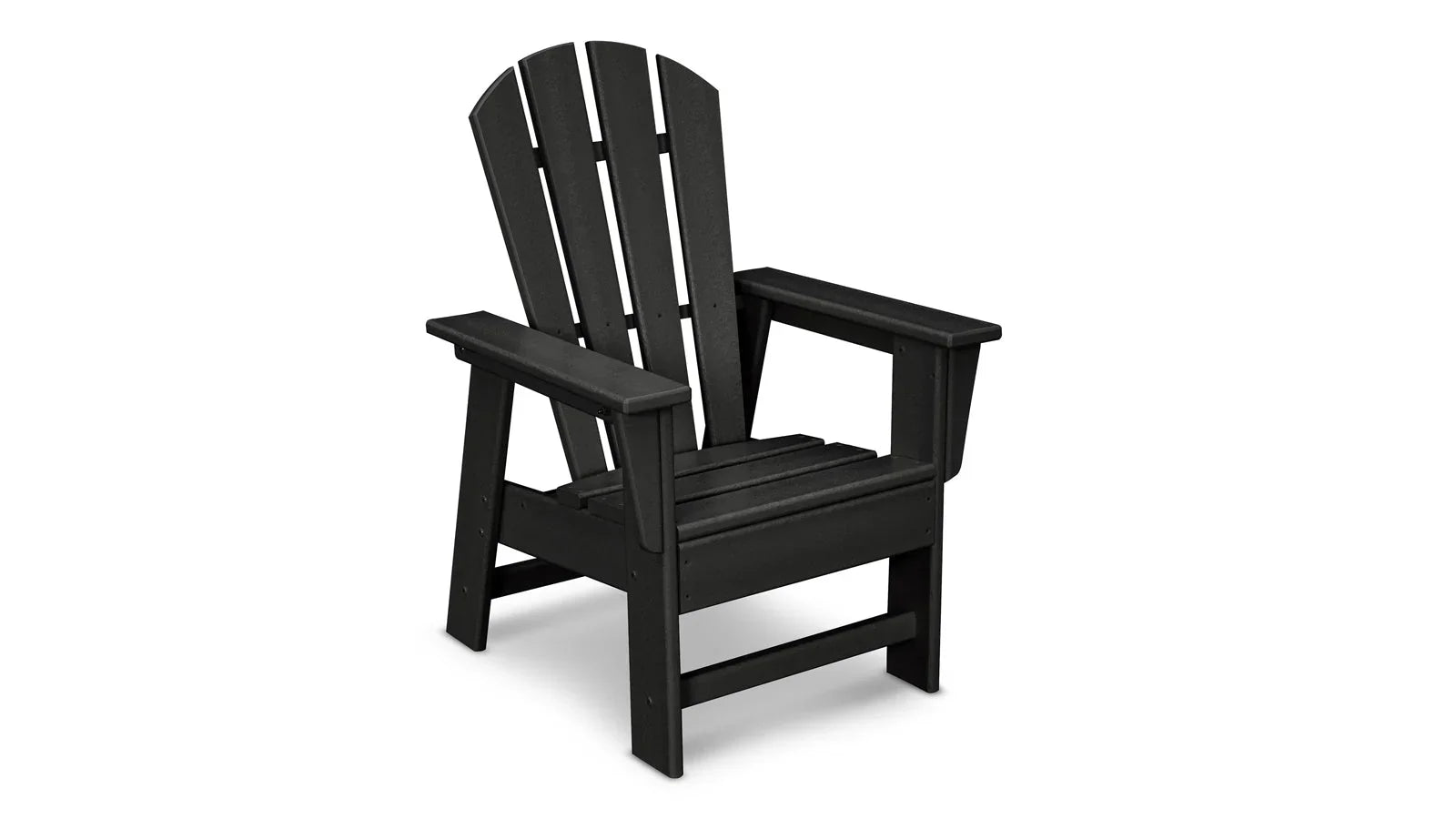 POLYWOOD Kids Adirondack Chair - Black