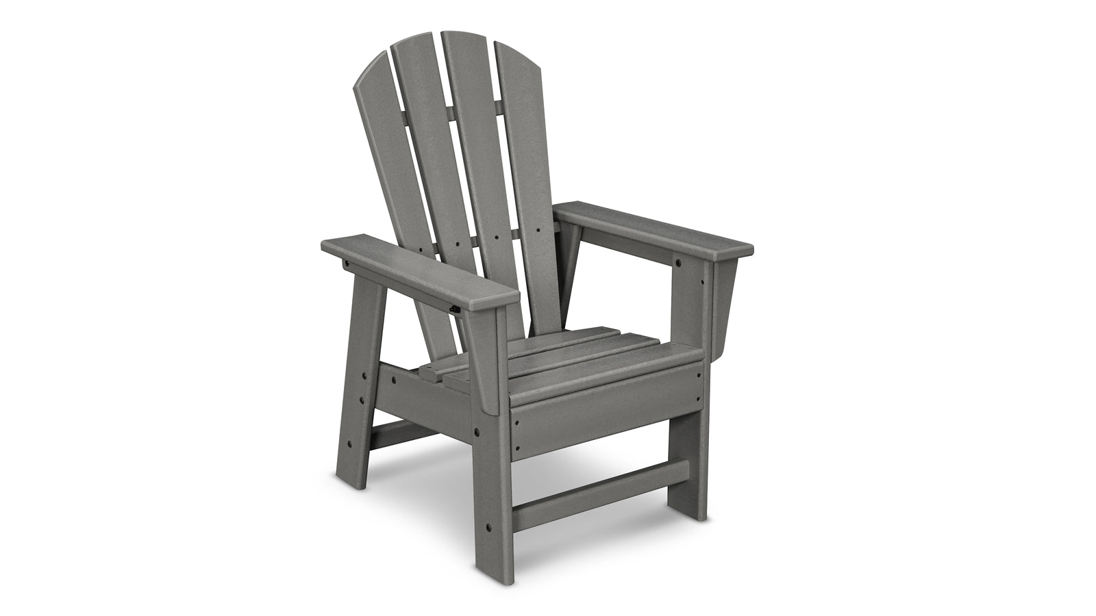 POLYWOOD Kids Adirondack Chair - Slate Grey