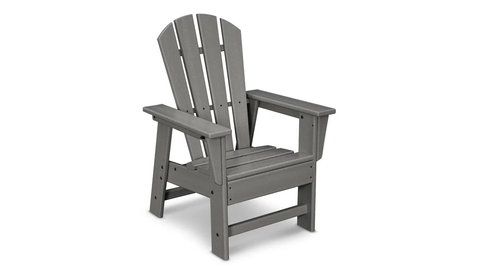 POLYWOOD Kids Adirondack Chair - Slate Grey