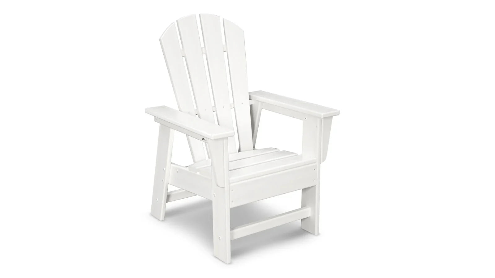 POLYWOOD Kids Adirondack Chair - White