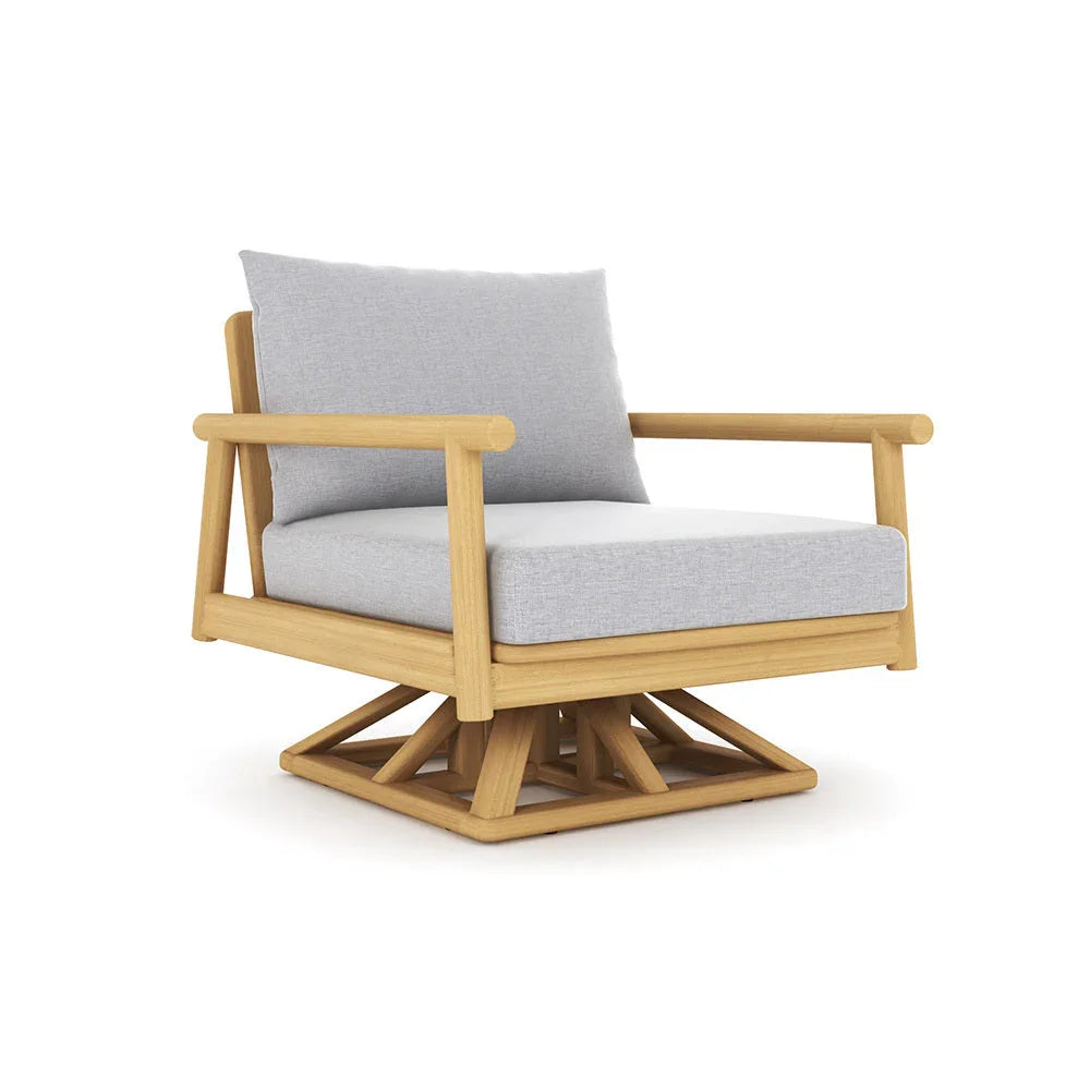Royal Teak Seville Cushioned Swivel Club Chair