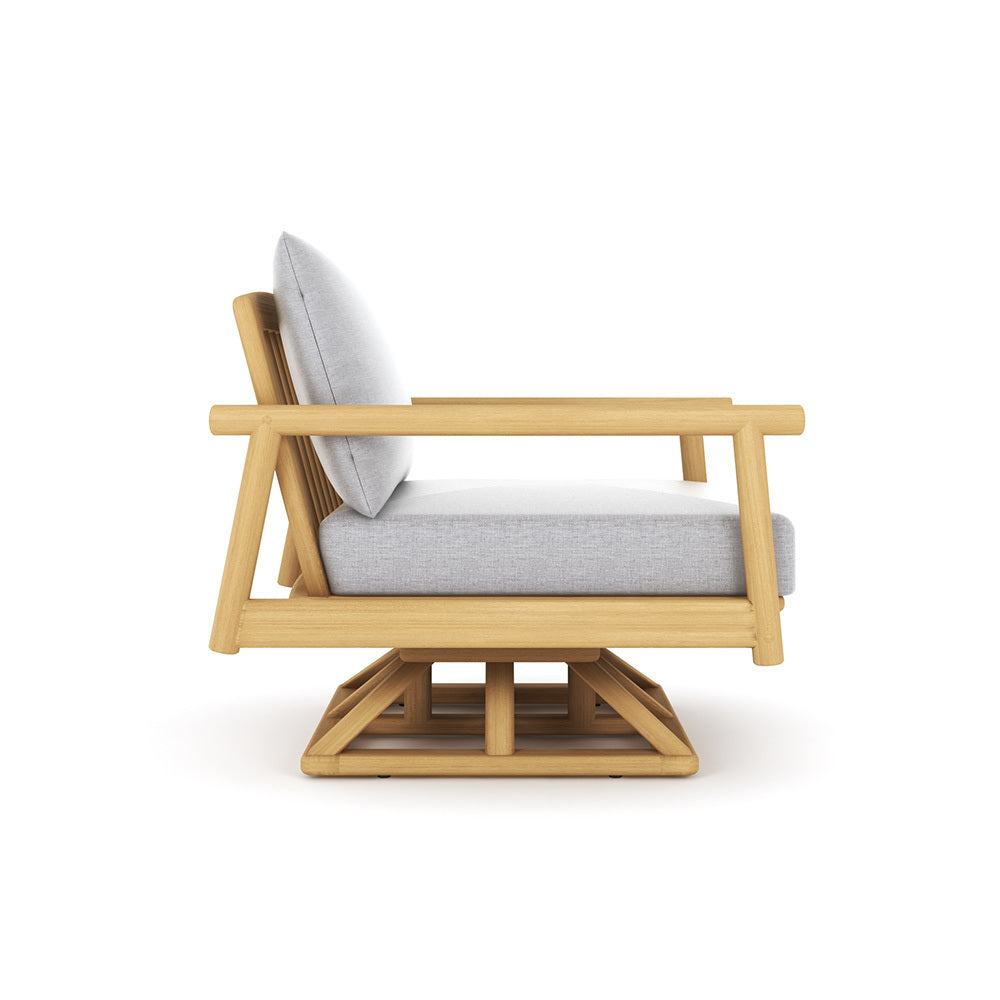 Royal Teak Seville Cushioned Swivel Club Chair