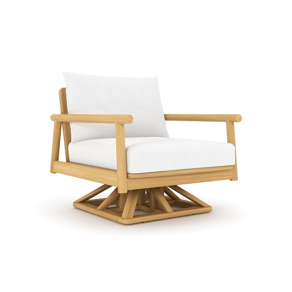 Royal Teak Seville Cushioned Swivel Club Chair