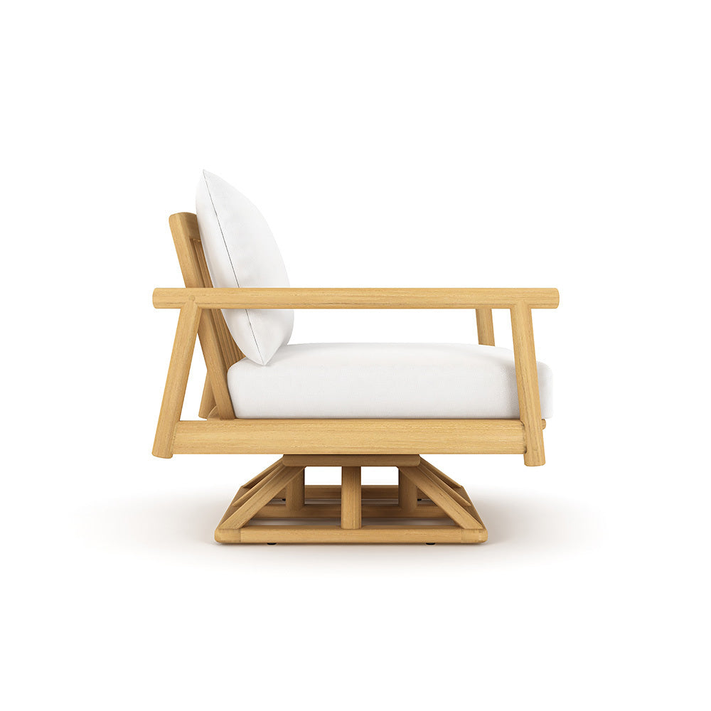 Royal Teak Seville Cushioned Swivel Club Chair