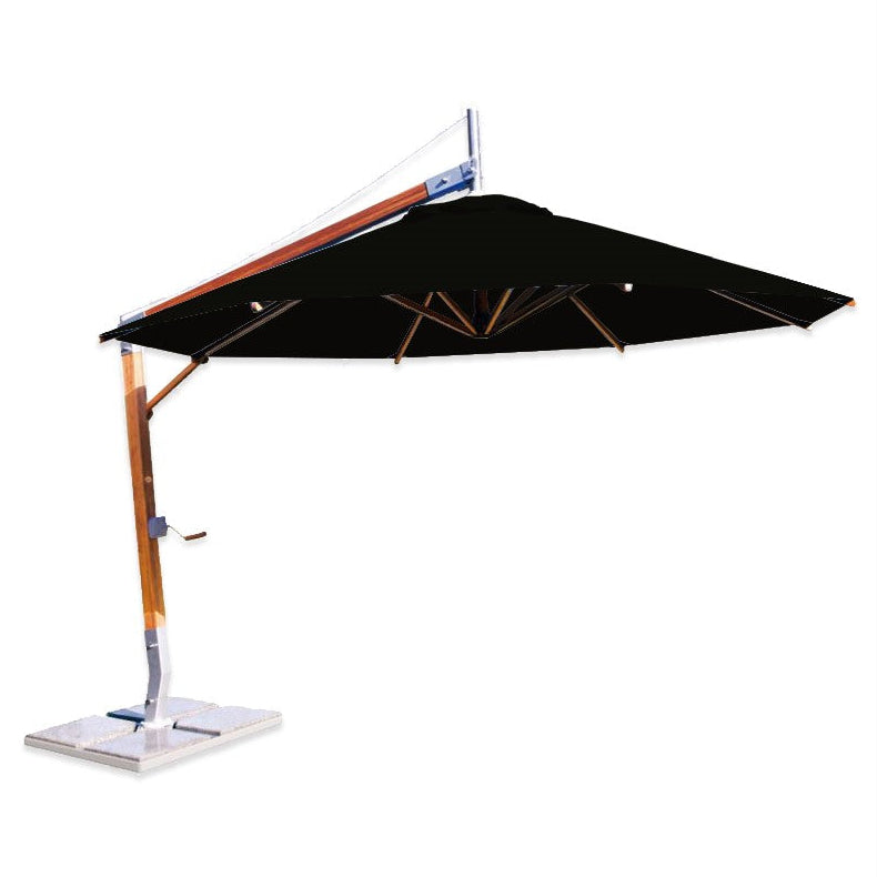 Sirocco 10' Round Bamboo Cantilever Umbrella