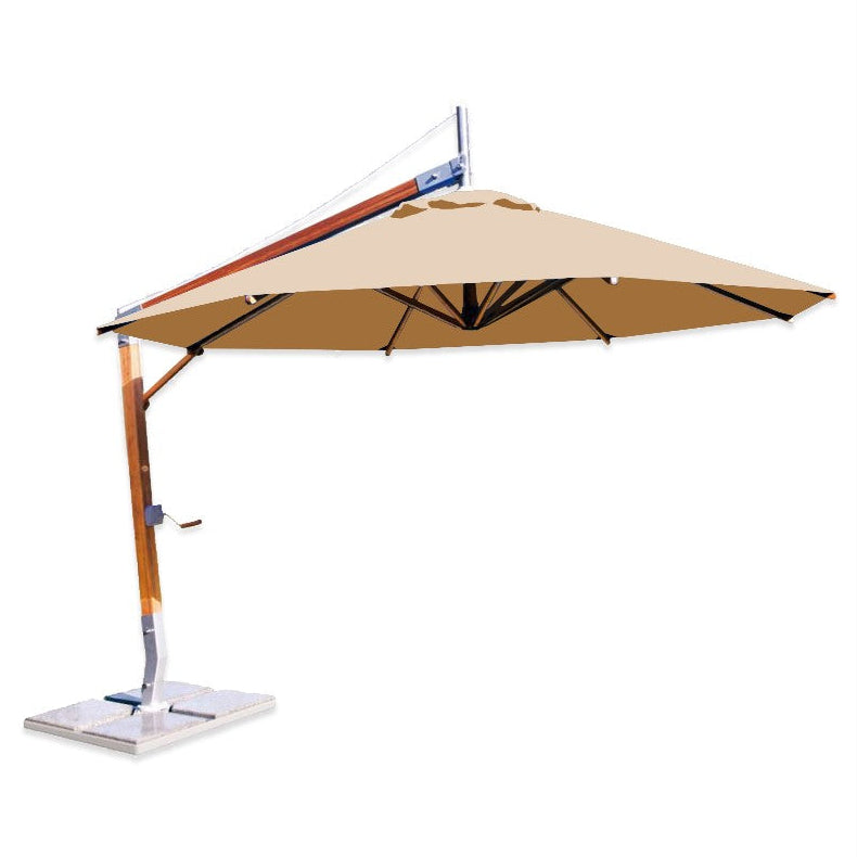 Sirocco 10' Round Bamboo Cantilever Umbrella