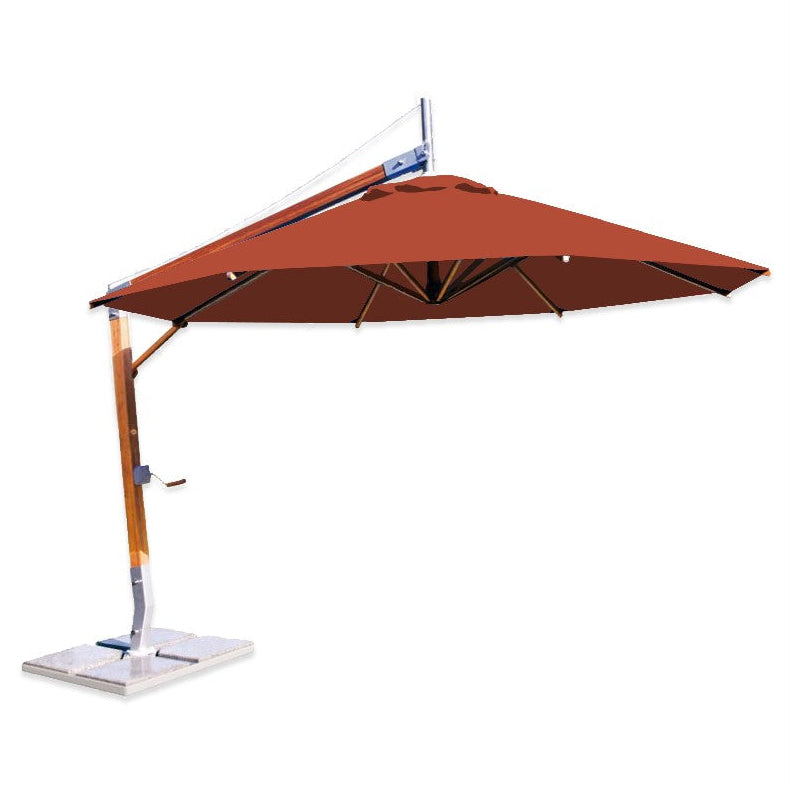 Sirocco 10' Round Bamboo Cantilever Umbrella