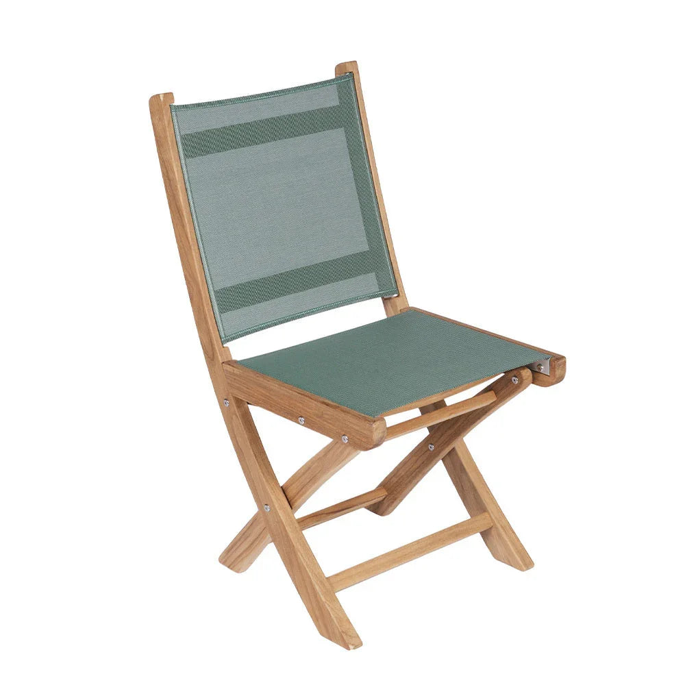 Royal Teak Sailmate Sling Folding Dining Side Chair