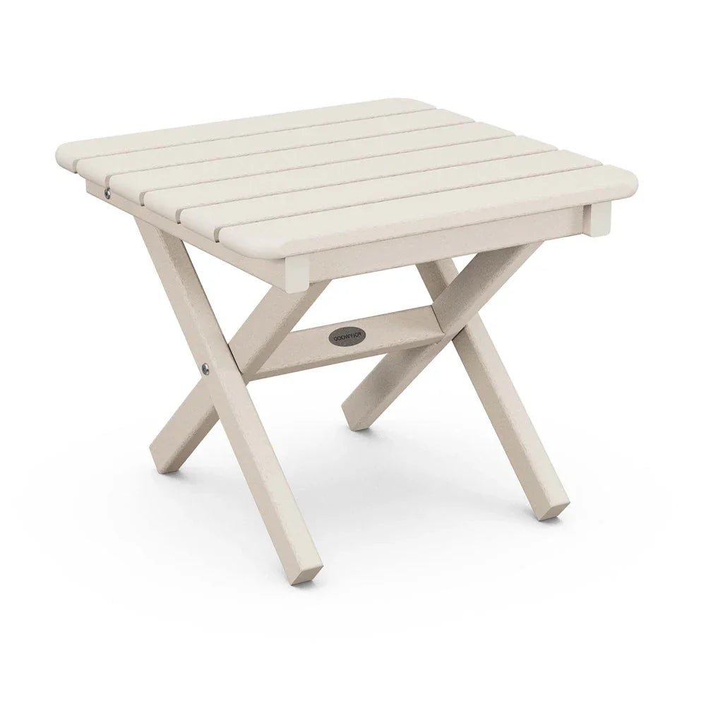 POLYWOOD 18" Square Side Table - Sand