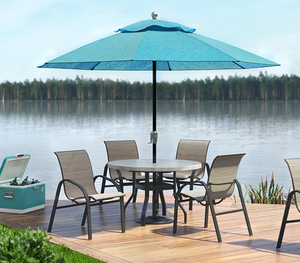 Stella Sling Aluminum Low Back Dining Arm Chair 7A681