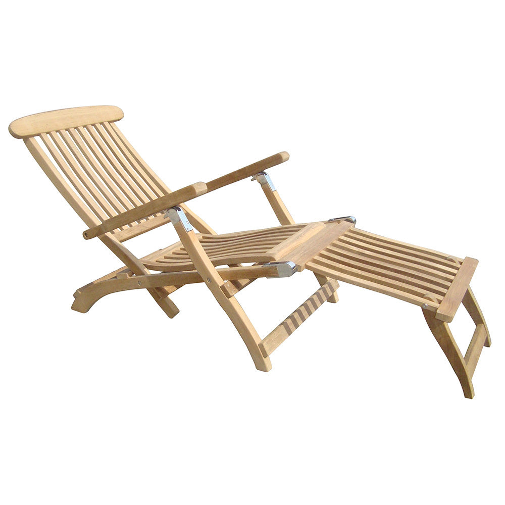 Royal Teak Steamer Folding Chaise Lounge