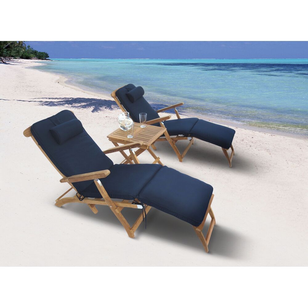 Royal Teak Steamer Folding Chaise Lounge