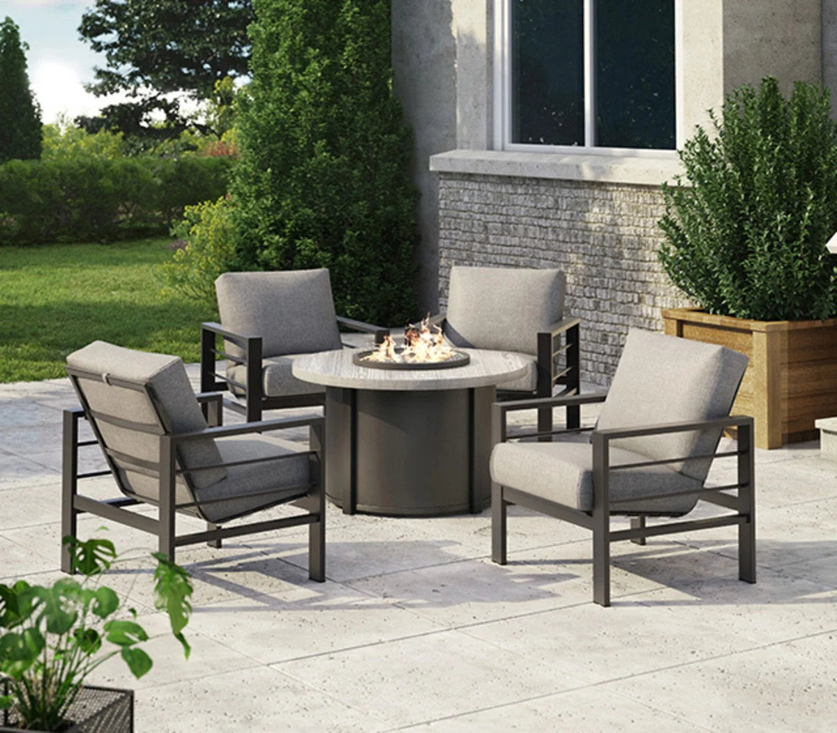 Sutton Cushion Low Back Chat Chair 4537A by Homecrest