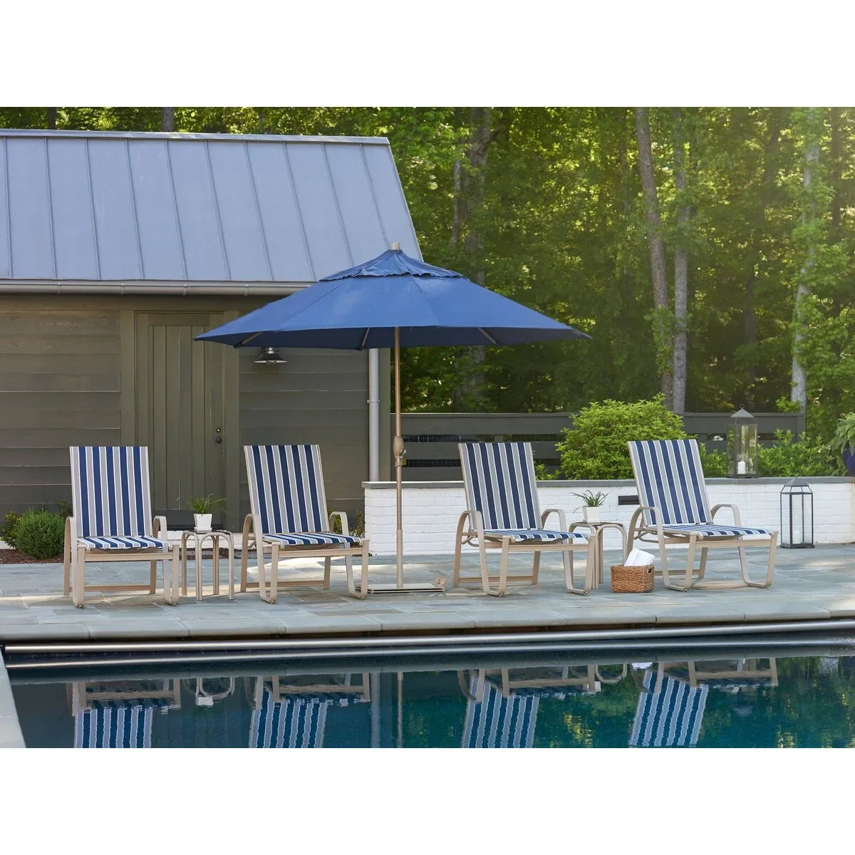 Telescope Casual Aruba Sling Four-Position High Bed Lay-Flat Stacking Chaise (Set of 2)-5