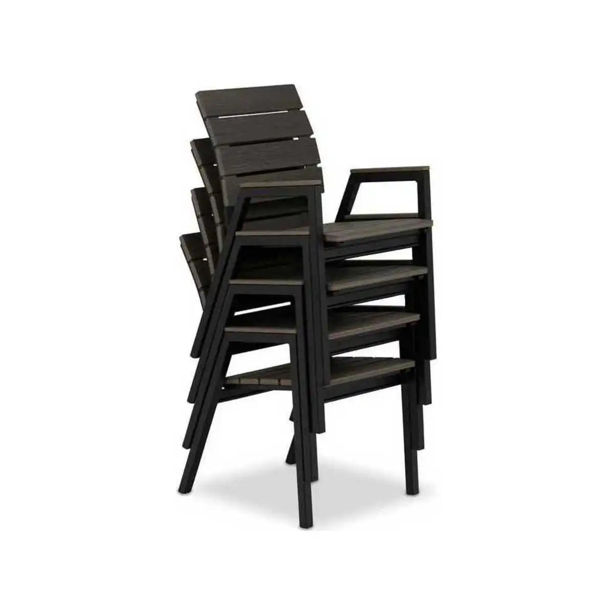 Telescope Casual Bazza MGP/Aluminum Stacking Bistro Chair (Set of 2)-5