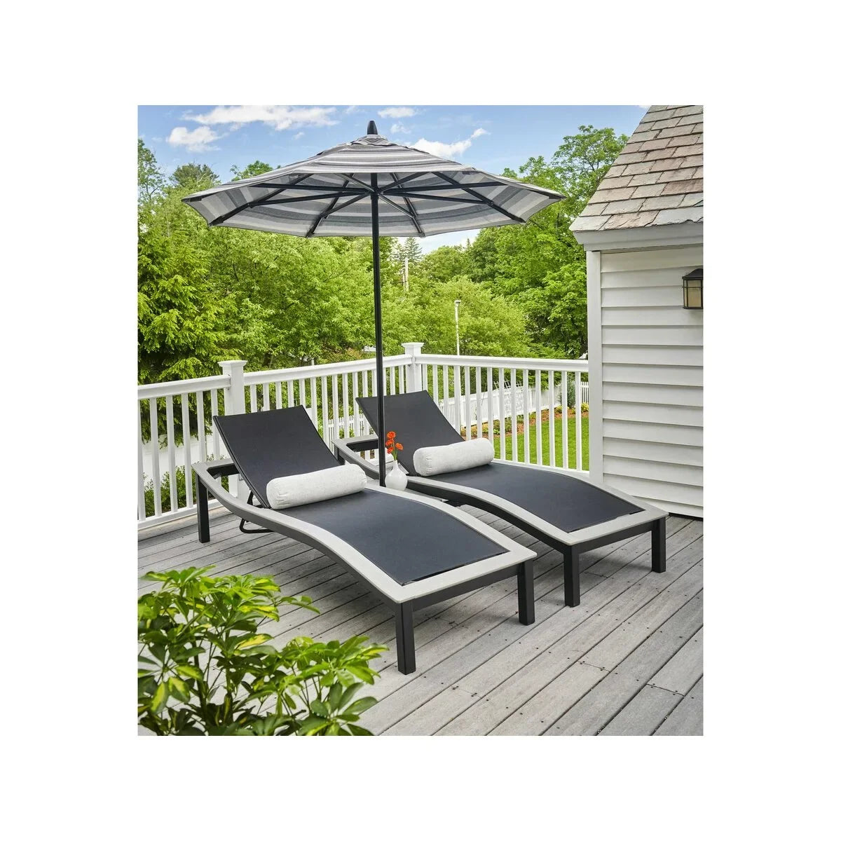 Telescope Casual Bazza MGP Sling Contour Armless Chaise Lounge-4
