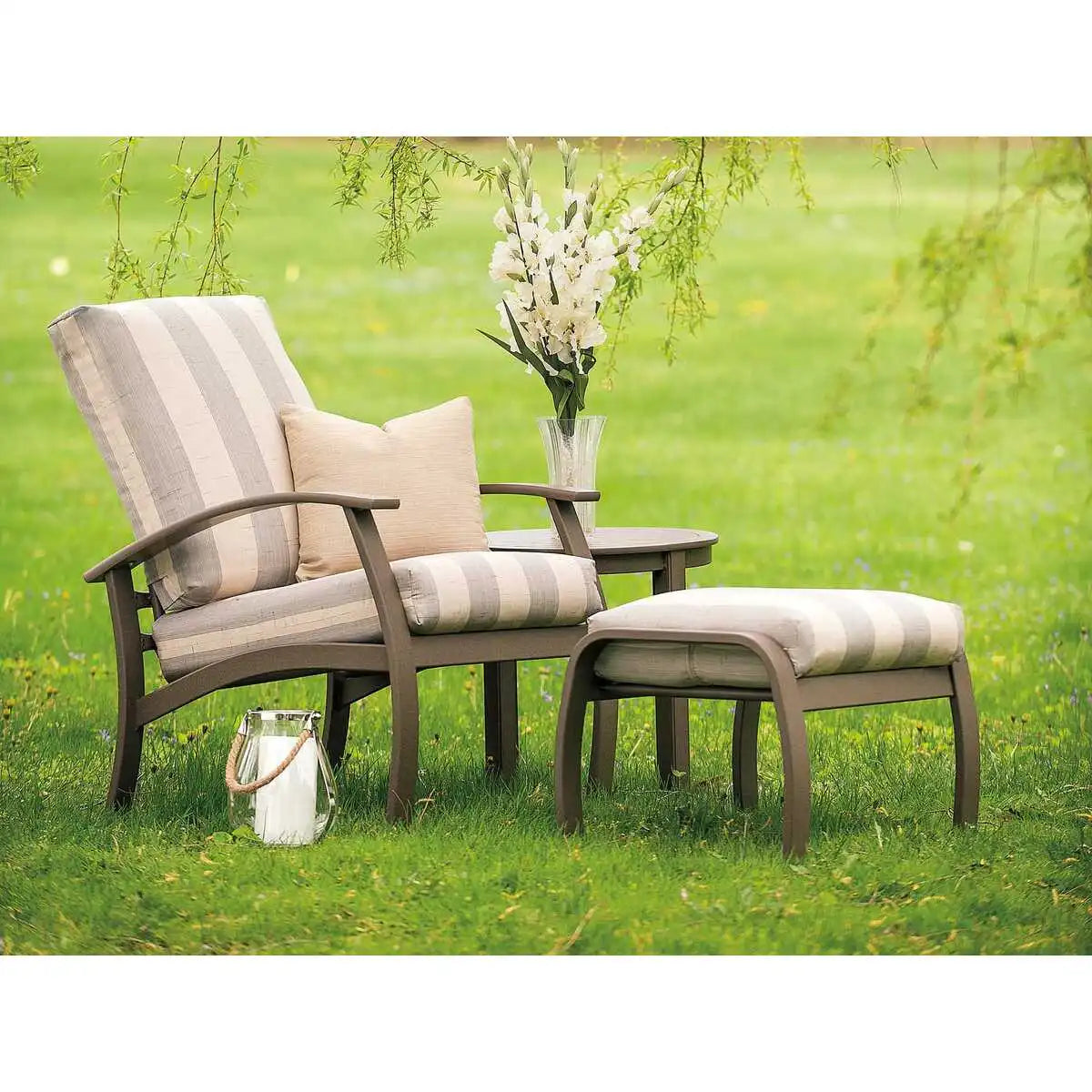 Telescope Casual Belle Isle MGP/Aluminum Cushion Arm Chair-3