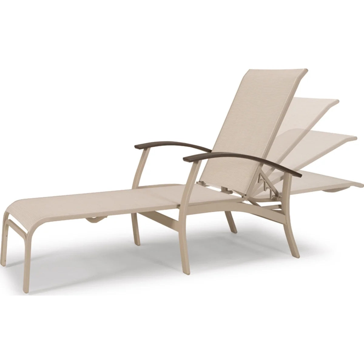 Telescope Casual Belle Isle MGP/Aluminum Sling 4-Position Chaise Lounge-4