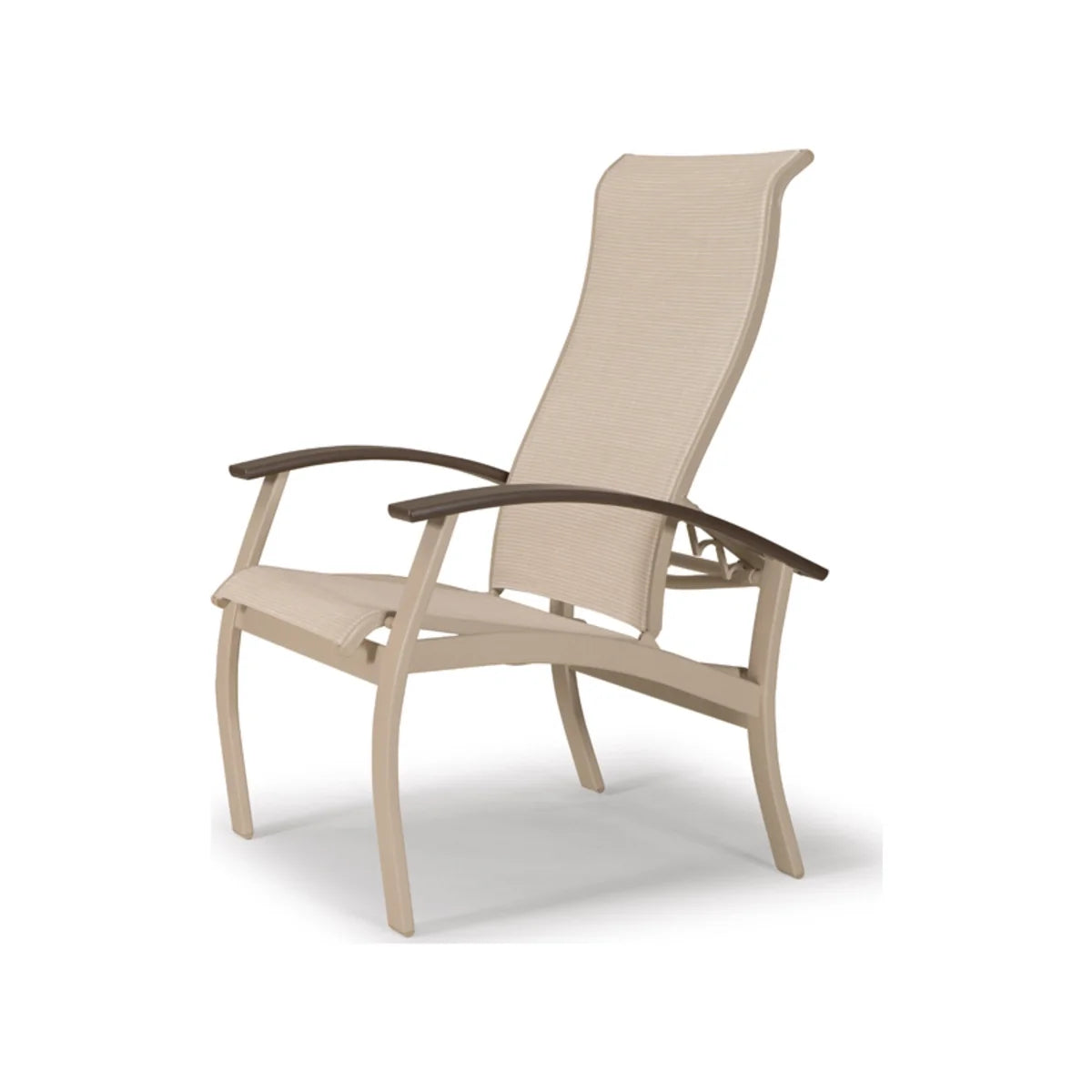 Telescope Casual Belle Isle MGP/Aluminum Sling Dining Arm Chair with Adjustable Back-3