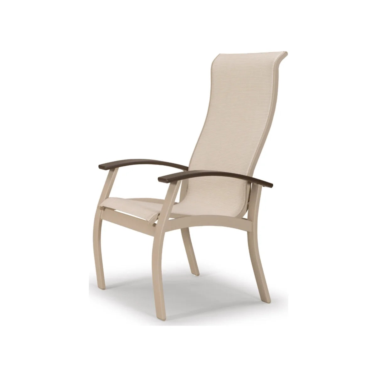 Telescope Casual Belle Isle MGP/Aluminum Sling Supreme High Back Dining Arm Chair (Set of 2)-2