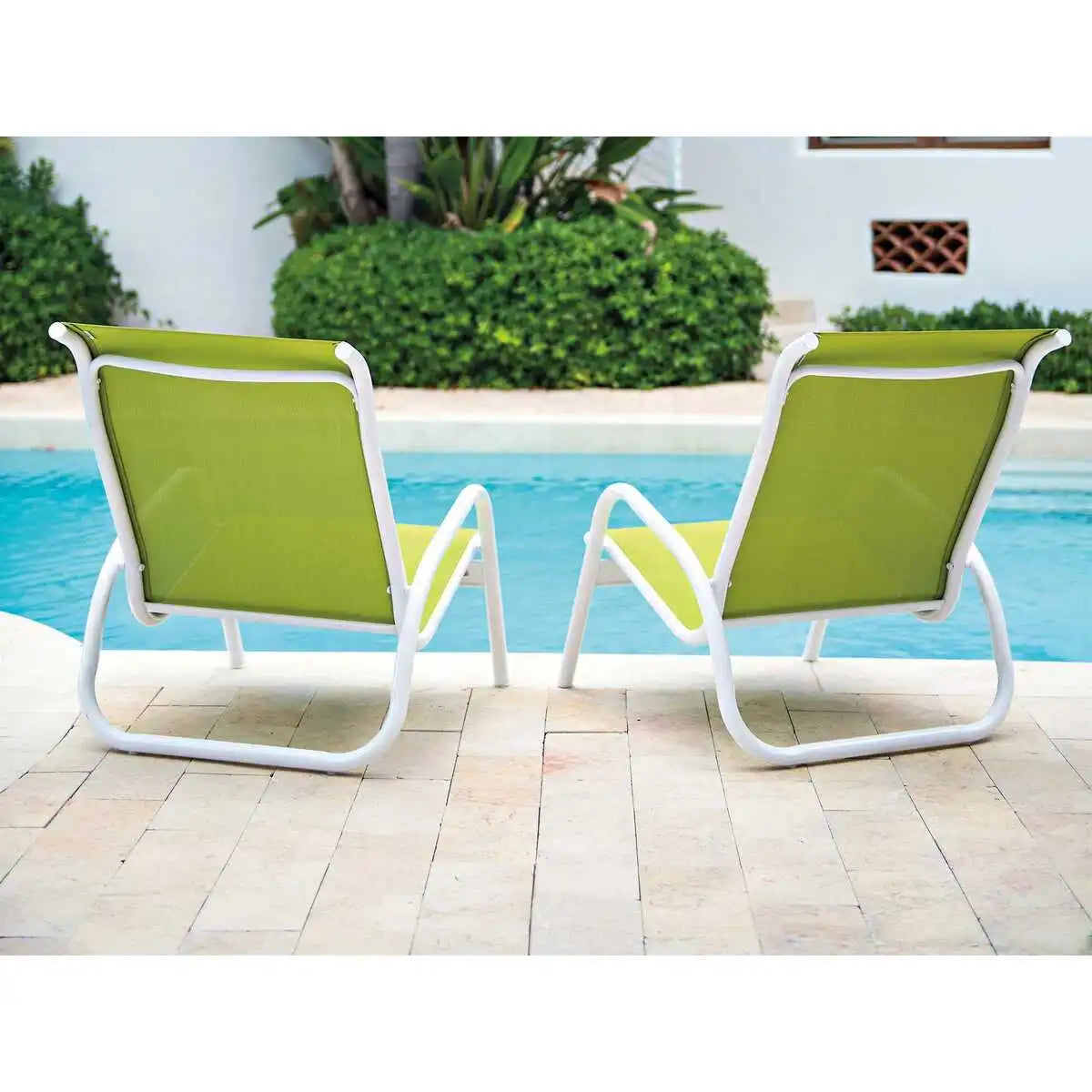 Telescope Casual Gardenella Sling Stacking Poolside Chair (Set of 4)-2