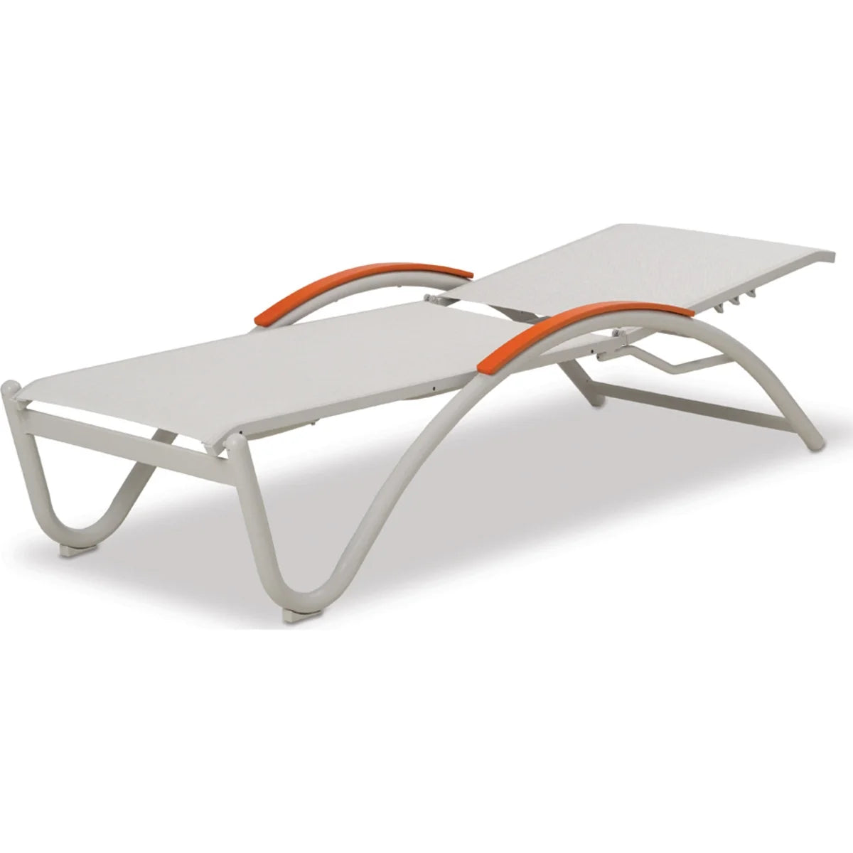 Telescope Casual Helios MGP/Aluminum Sling 4-Position Stacking Chaise Lounge (Set of 2)-5