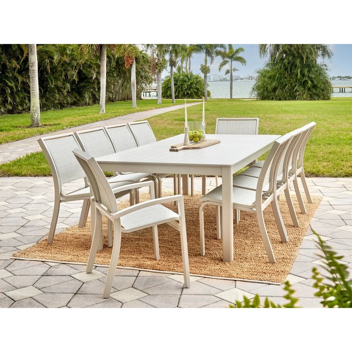 Telescope Casual Kendall Sling Stacking Armless Cafe Chair (Set of 4)-4