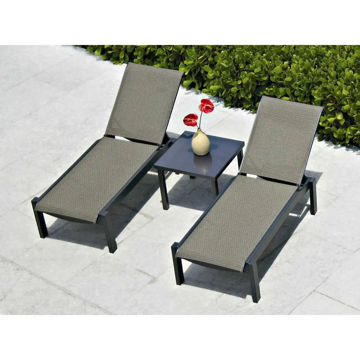 Telescope Casual Leeward MGP Sling Stacking Chaise Lounge with Wheels-5