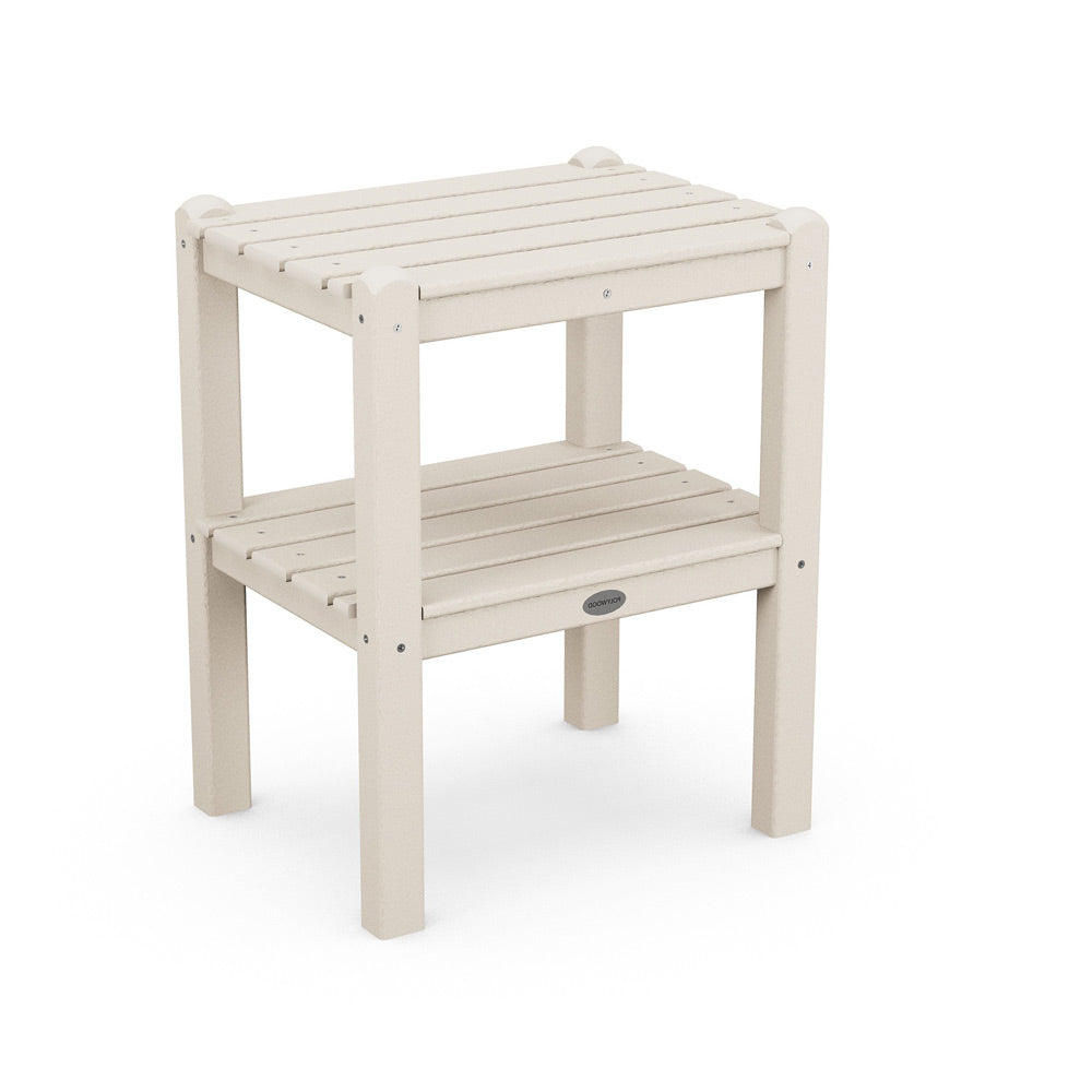 POLYWOOD Two Shelf Side Table - Sand