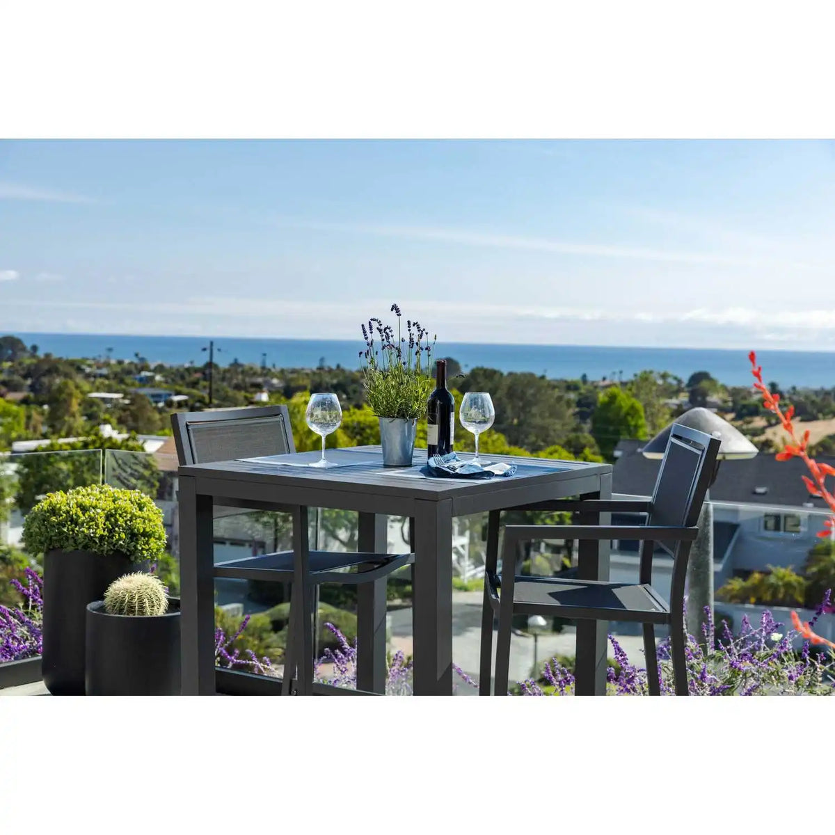 Vegas Aluminum Sling Bar Stool SW1201-7B by Sunset West 7