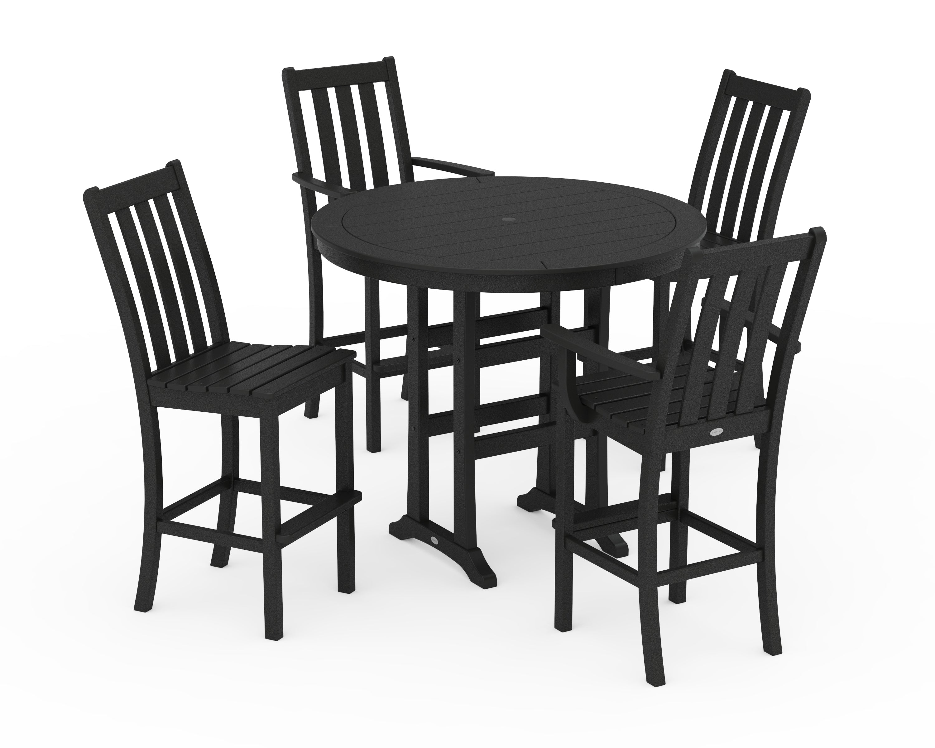 Vineyard 5-Piece Nautical Trestle Bar Set