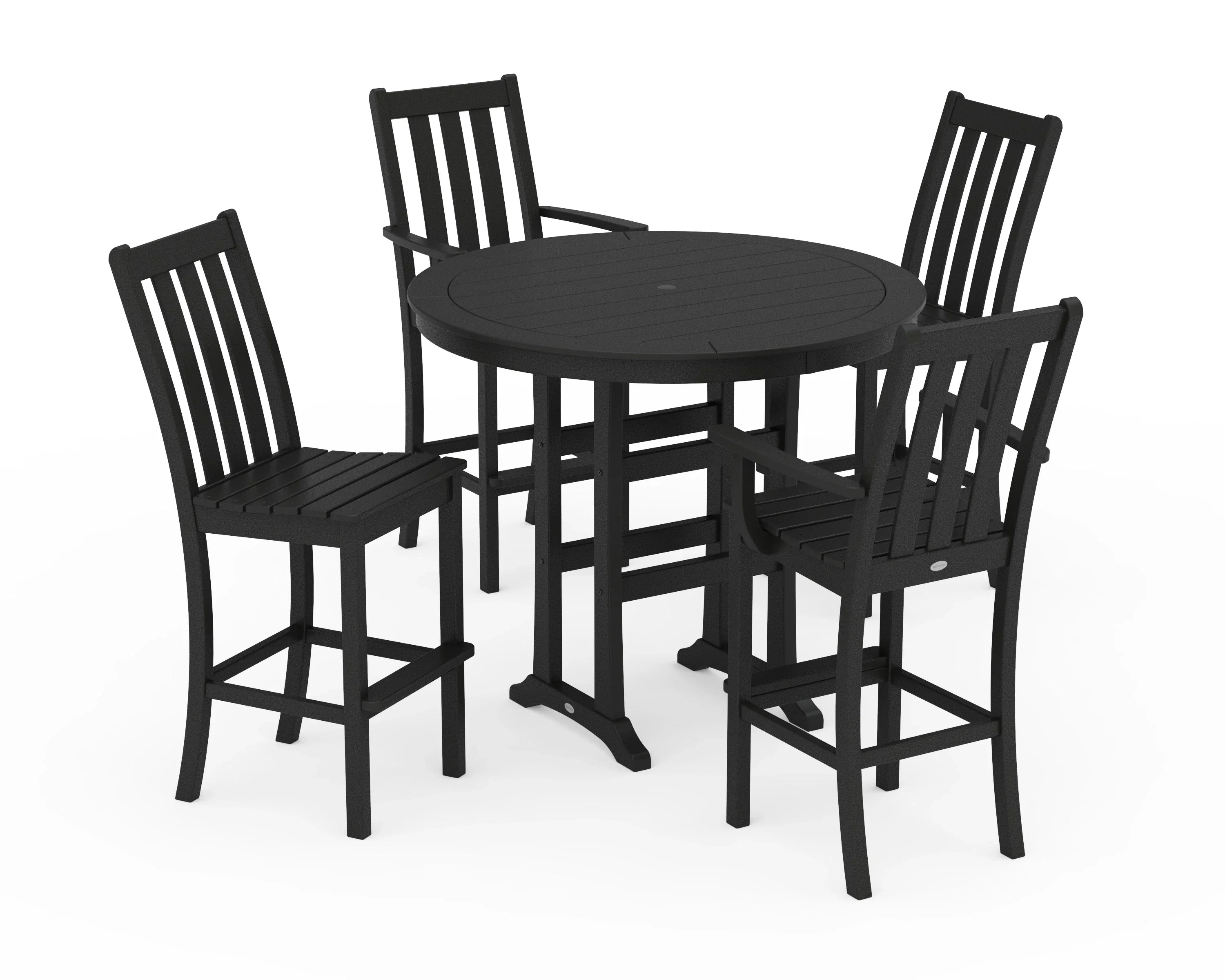 Vineyard 5-Piece Nautical Trestle Bar Set