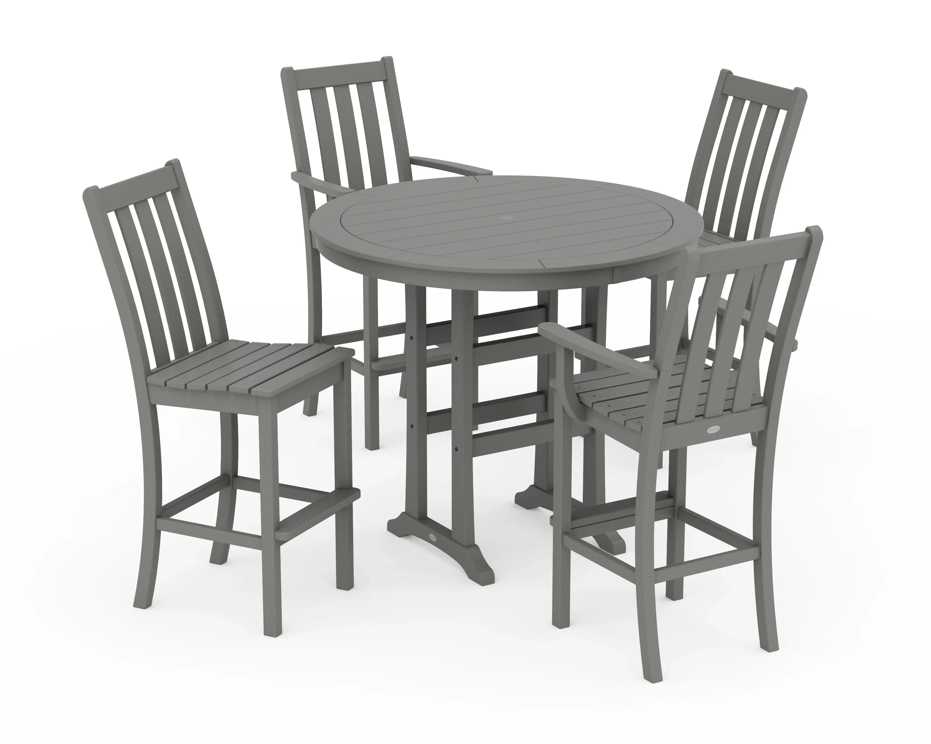 Vineyard 5-Piece Nautical Trestle Bar Set 1