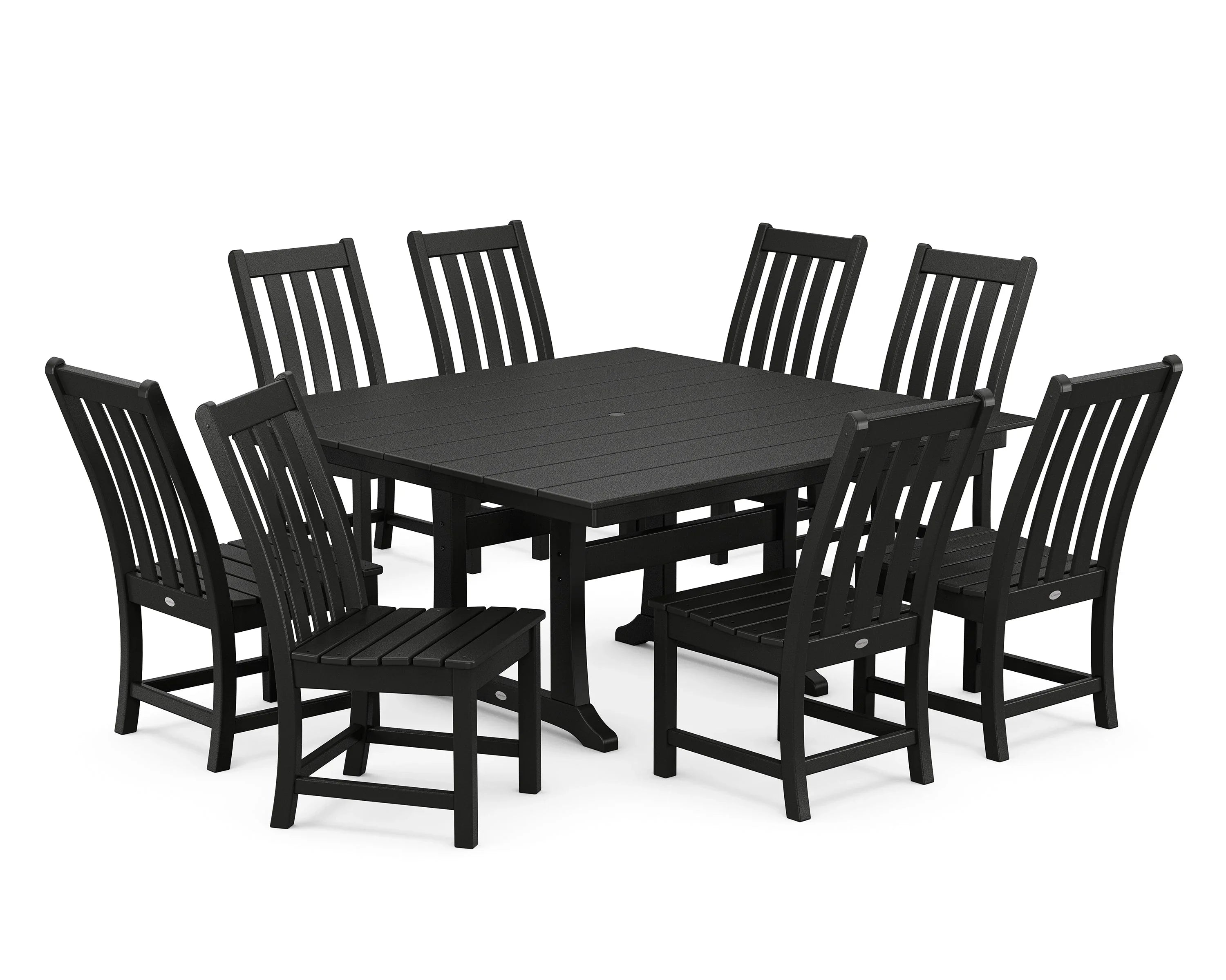 Vineyard 9-Piece Farmhouse Trestle Dining Set
