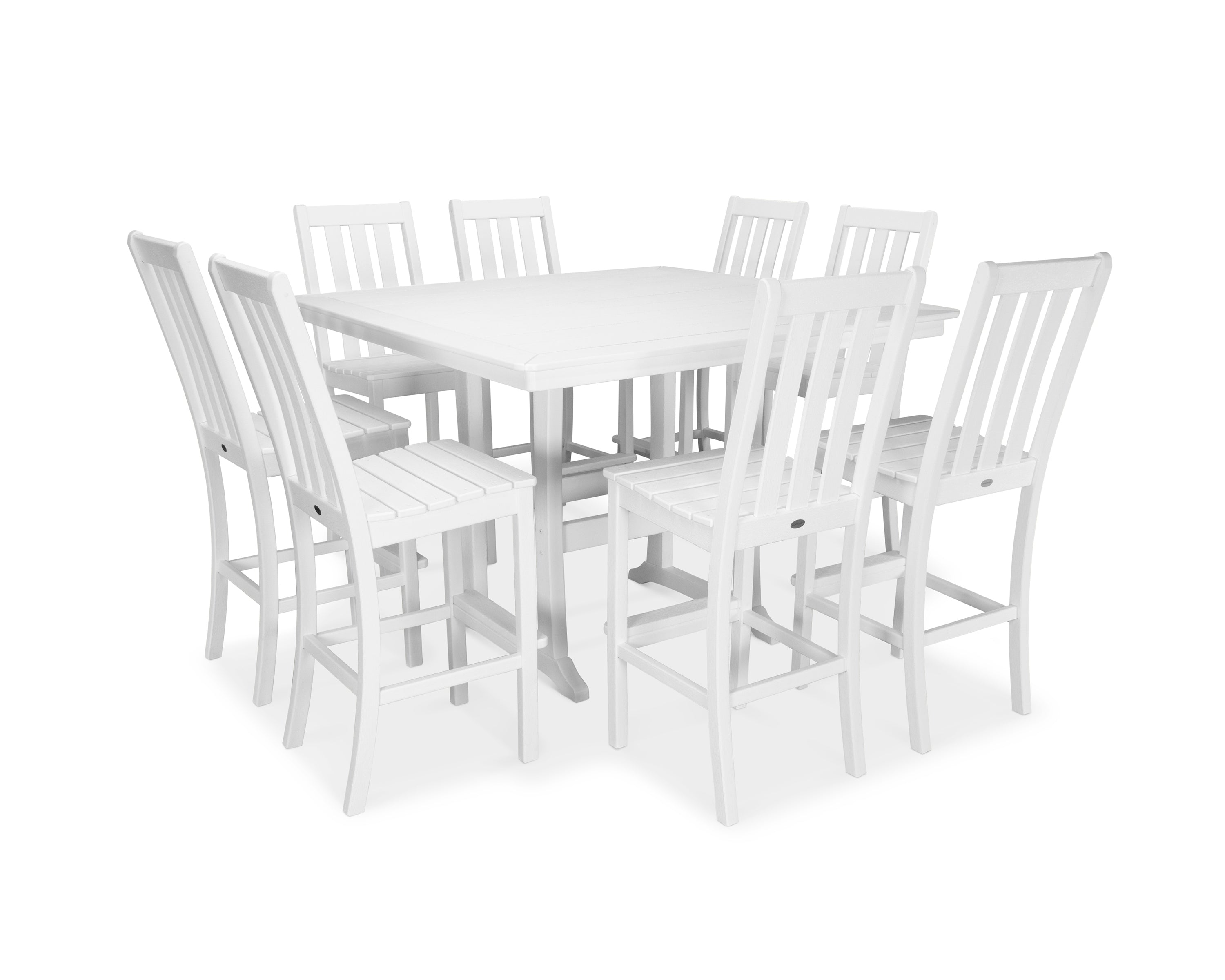 Vineyard 9-Piece Nautical Trestle Bar Set 9