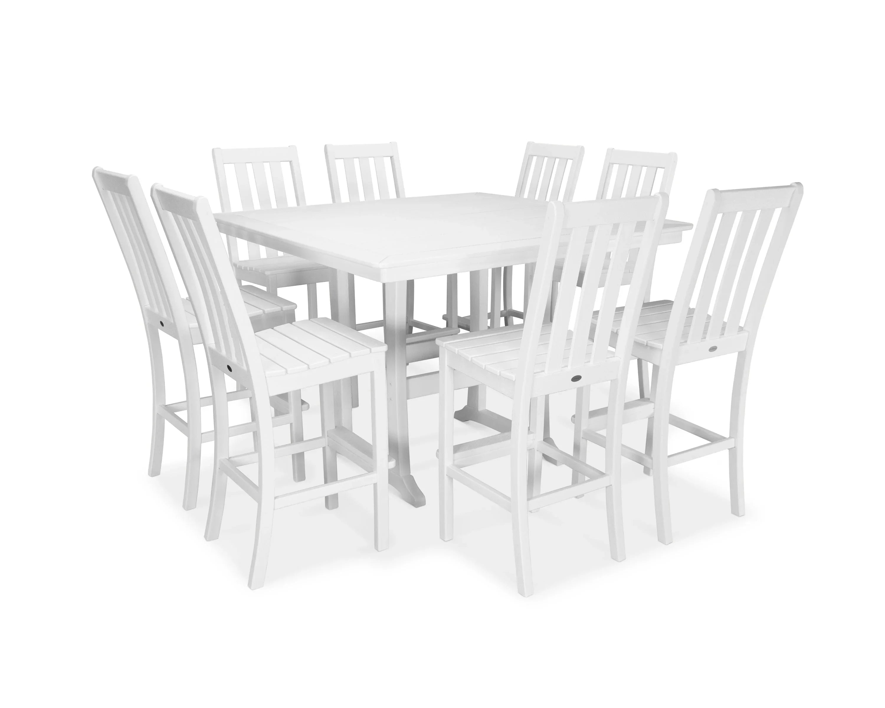 Vineyard 9-Piece Nautical Trestle Bar Set 9
