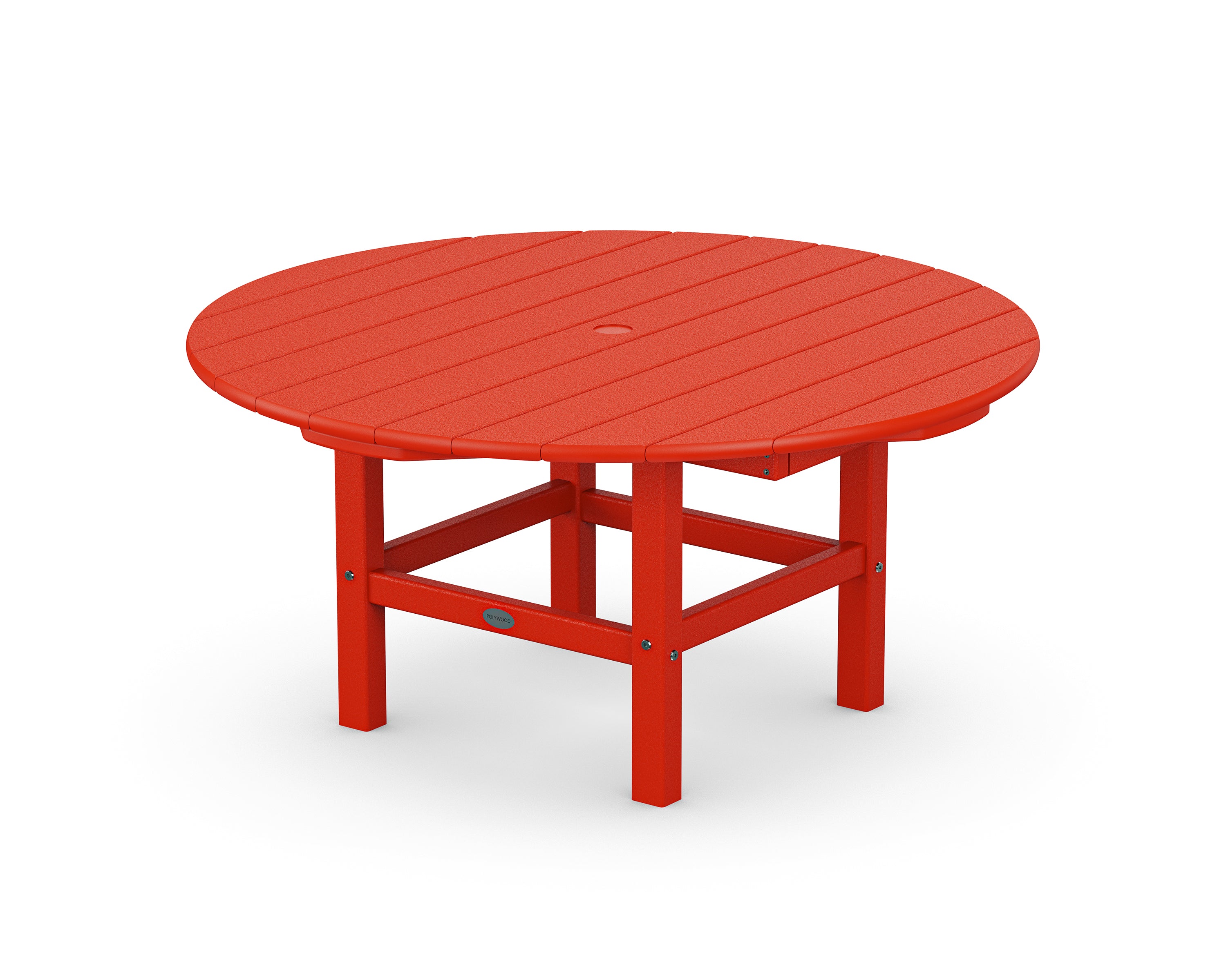 38" Round Conversation Table - Sunset Red