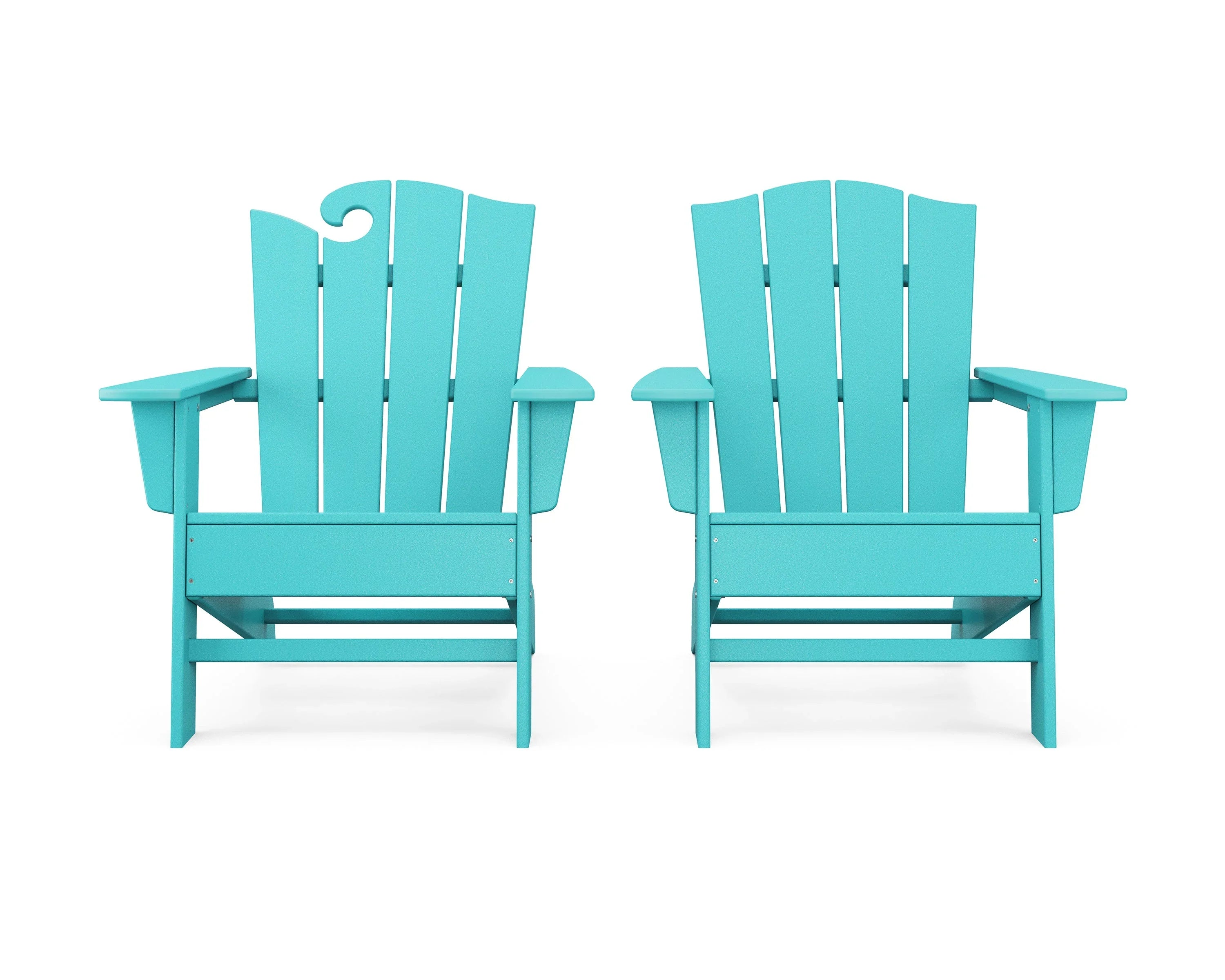 Wave 2-Piece Adirondack Chair Set with The Crest Chair 7