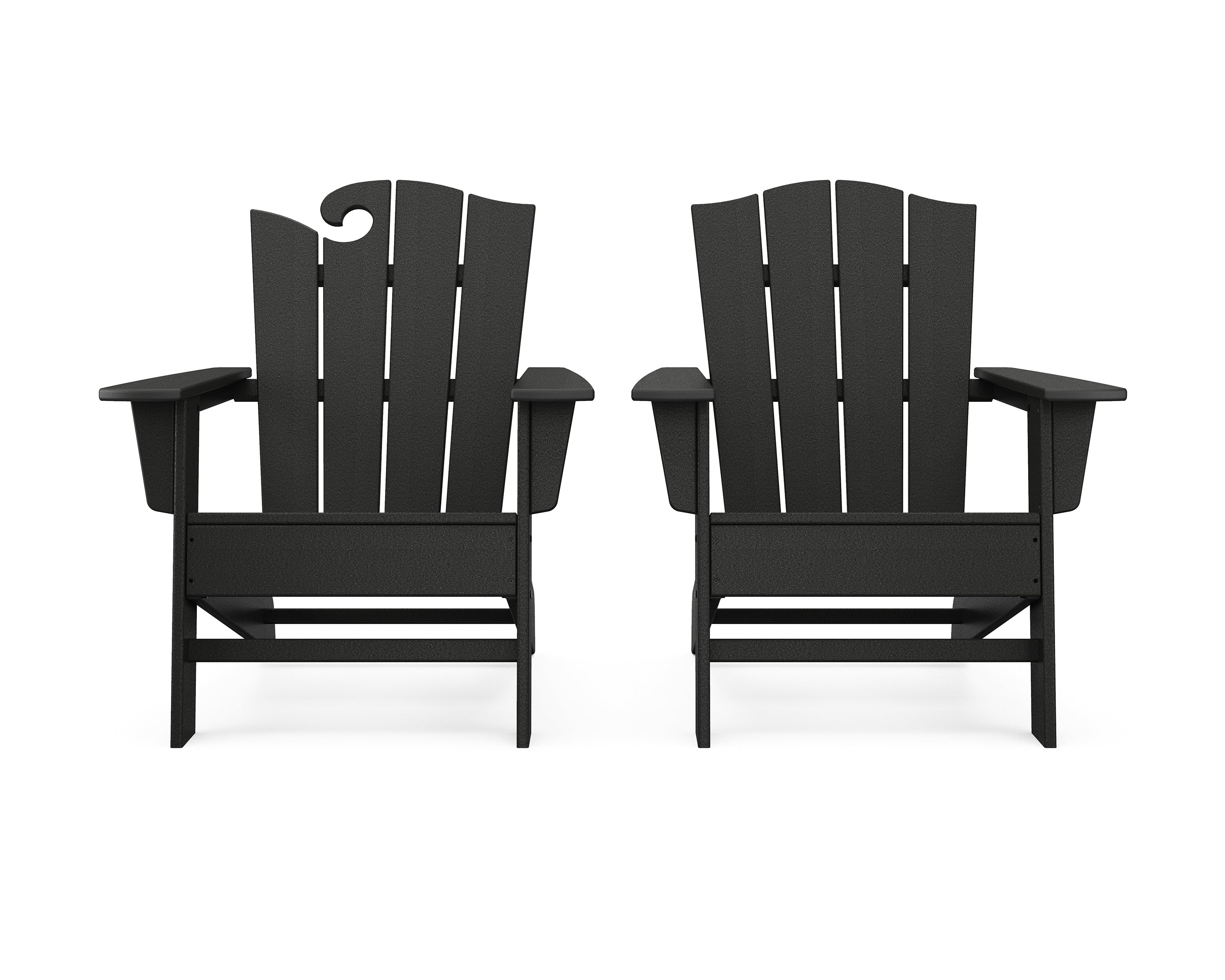 Wave 2-Piece Adirondack Chair Set with The Crest Chair