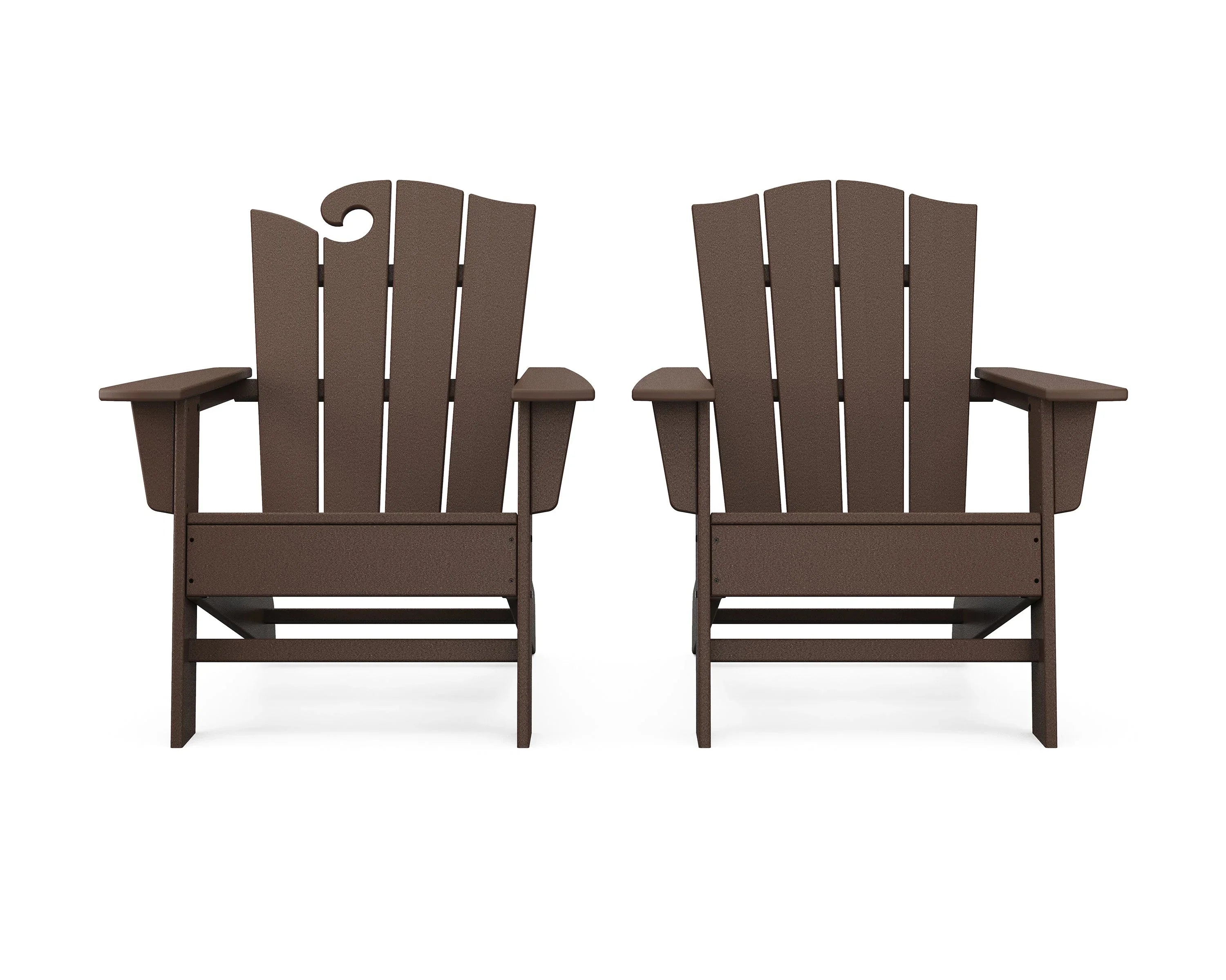 Wave 2-Piece Adirondack Chair Set with The Crest Chair 3