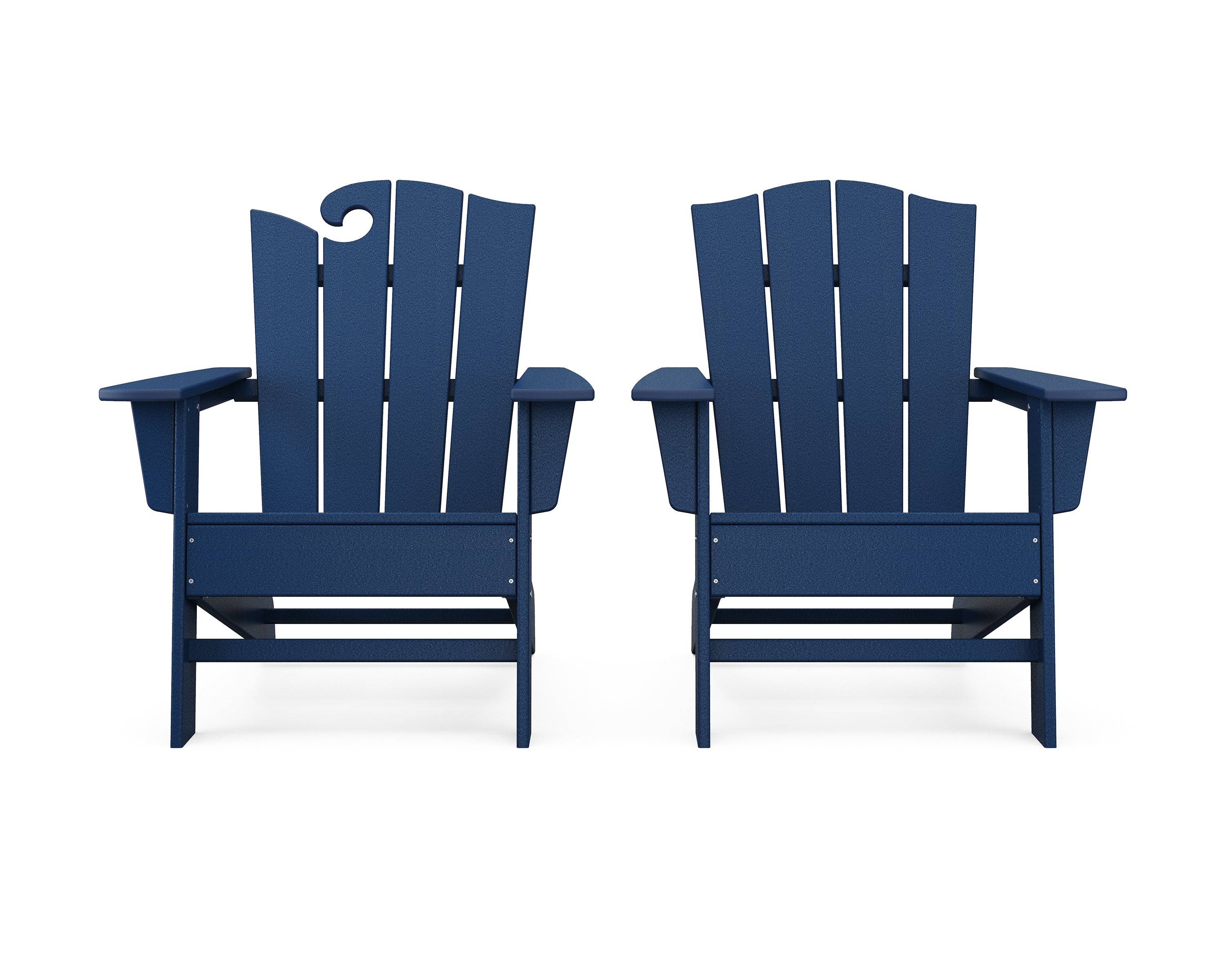 Wave 2-Piece Adirondack Chair Set with The Crest Chair 10
