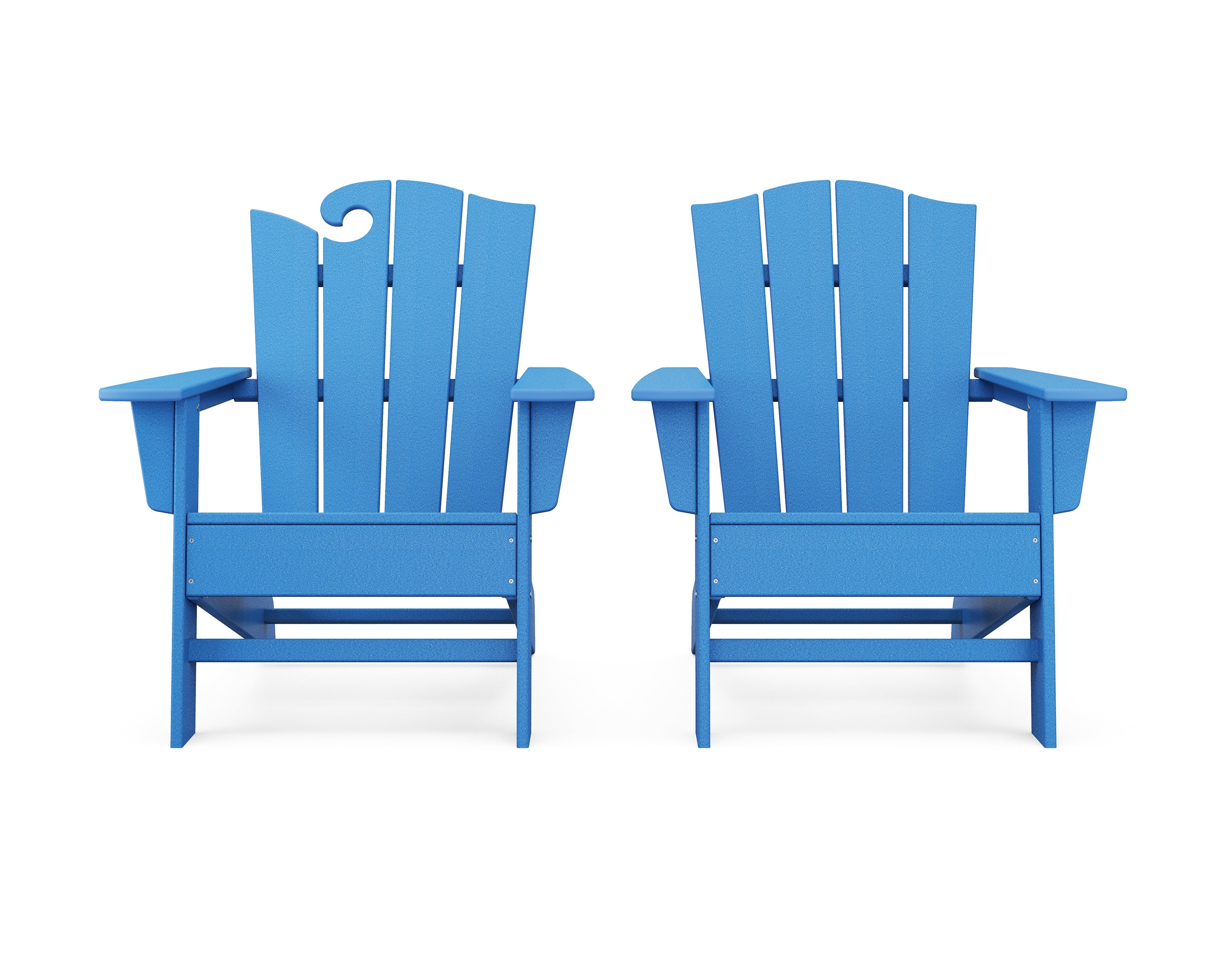Wave 2-Piece Adirondack Chair Set with The Crest Chair 11