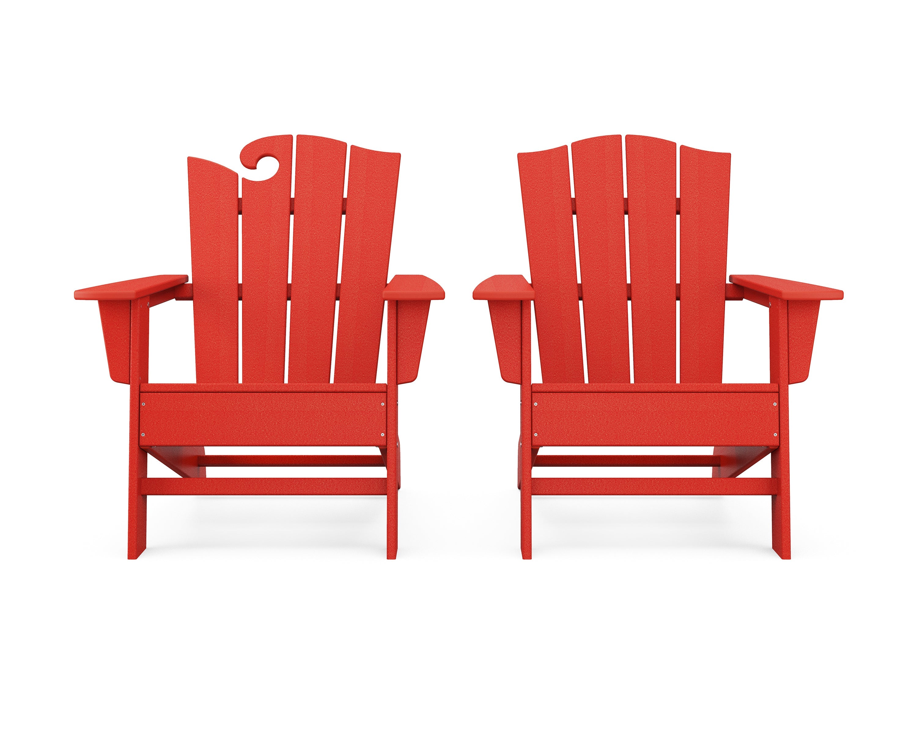 Wave 2-Piece Adirondack Chair Set with The Crest Chair 12
