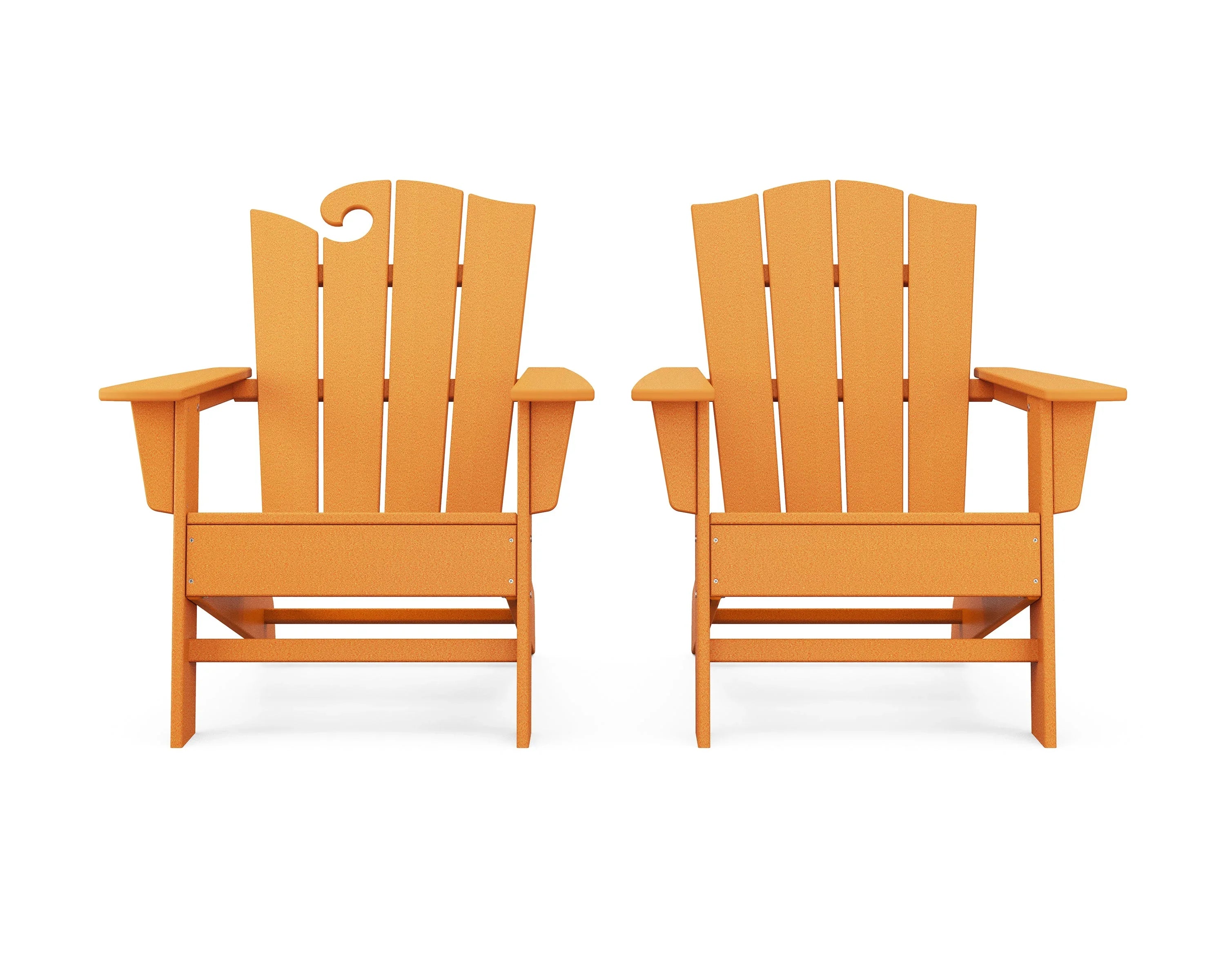 Wave 2-Piece Adirondack Chair Set with The Crest Chair 13