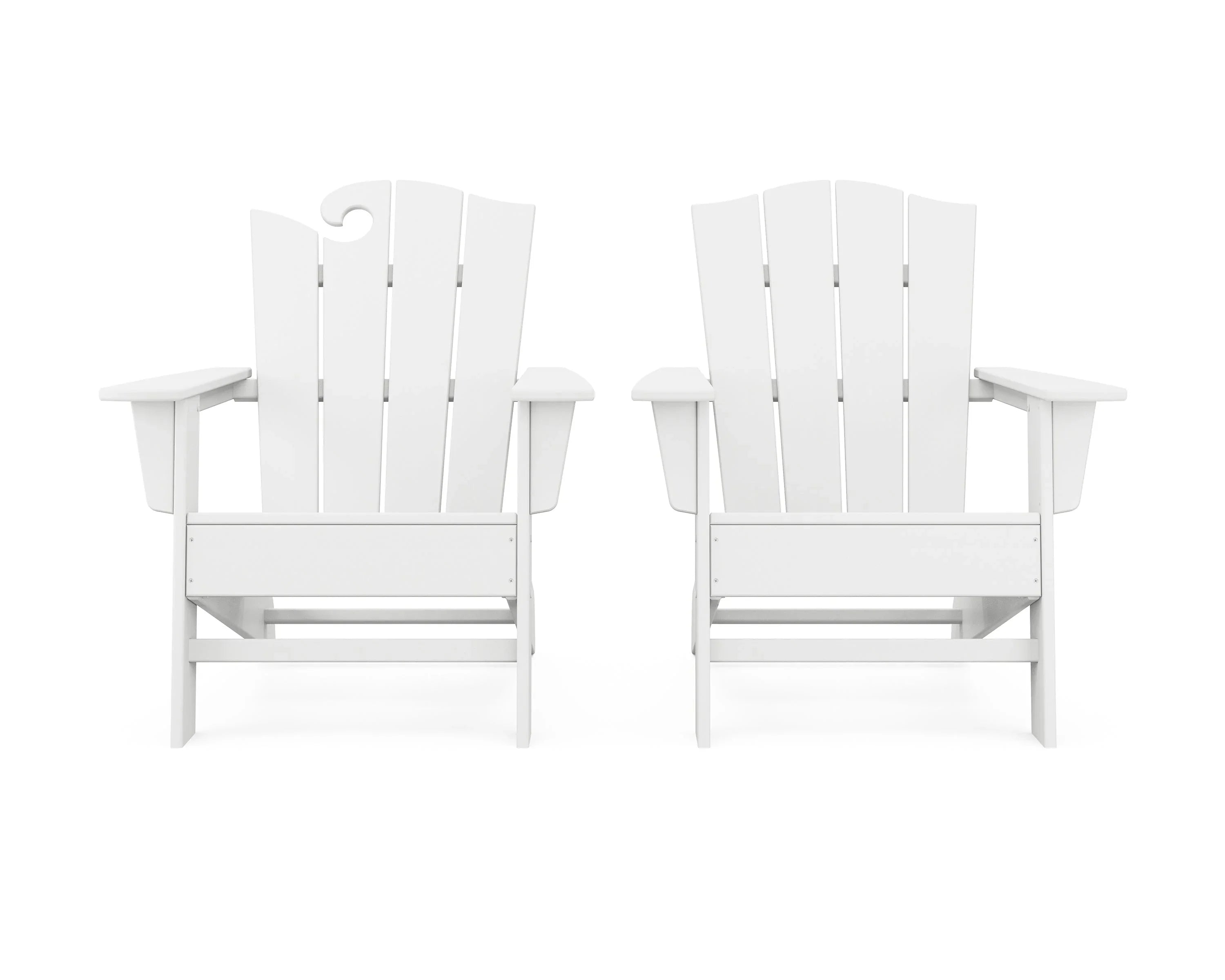 Wave 2-Piece Adirondack Chair Set with The Crest Chair 6
