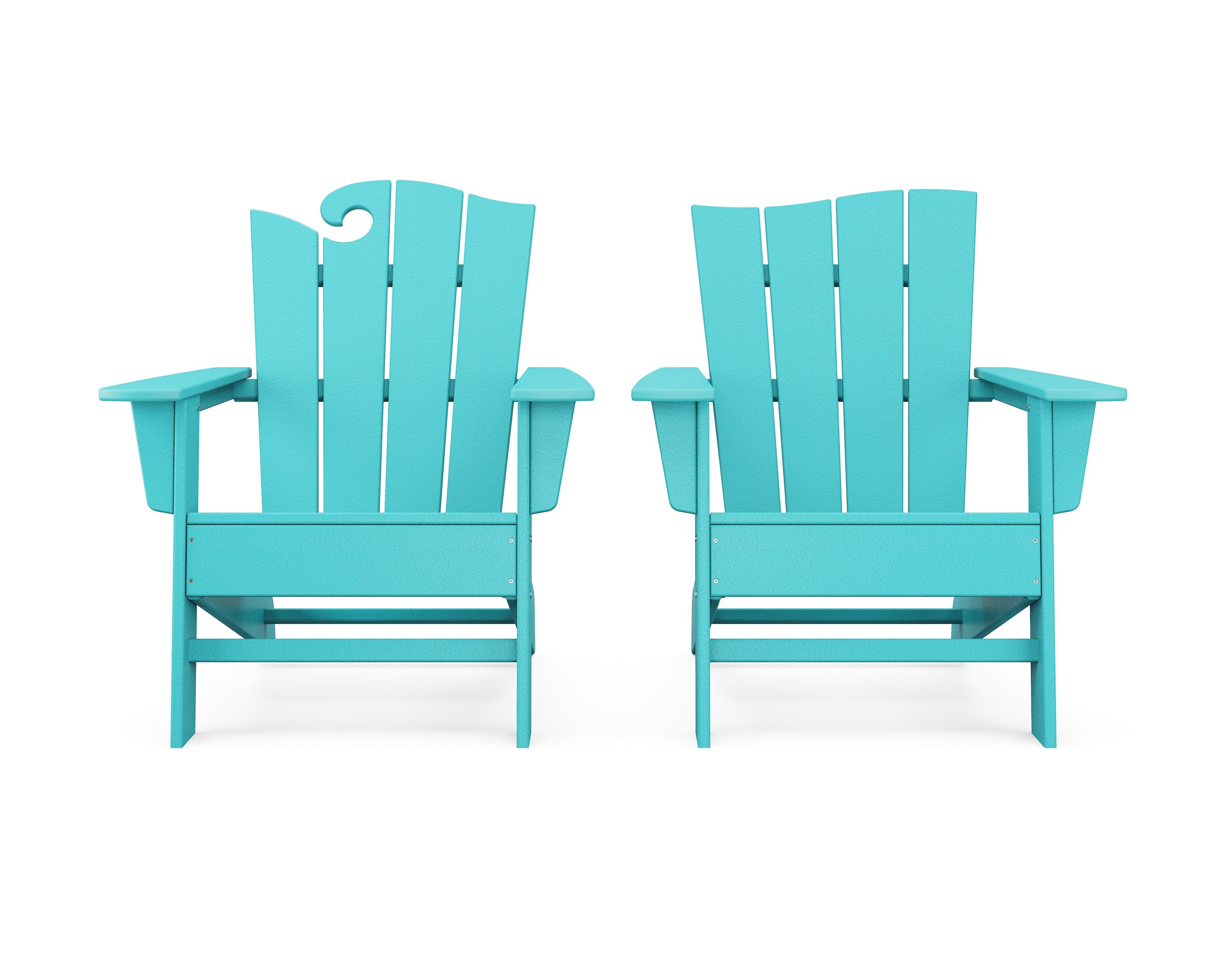 Wave 2-Piece Adirondack Set with The Wave Chair Left 7