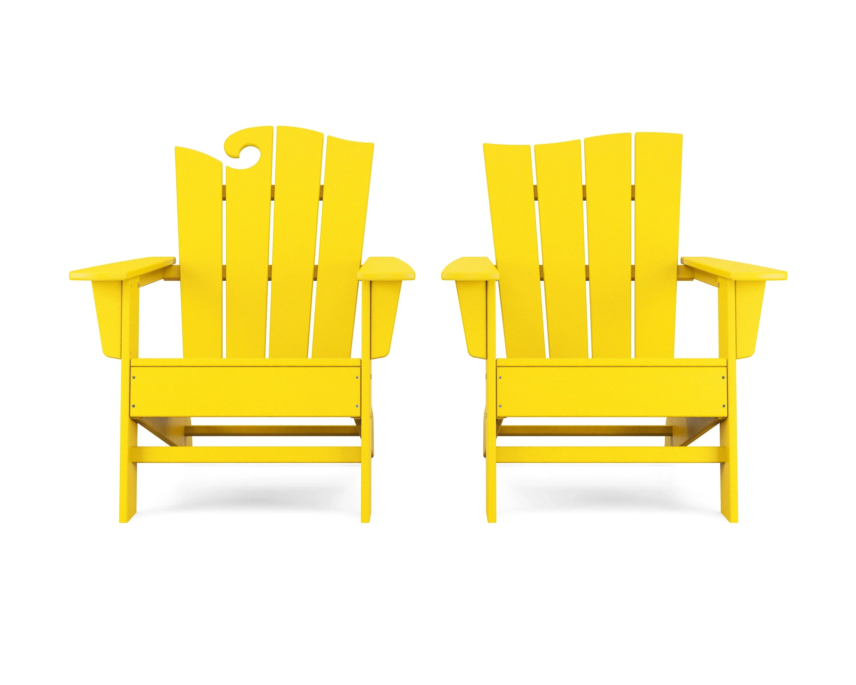 Wave 2-Piece Adirondack Set with The Wave Chair Left 8