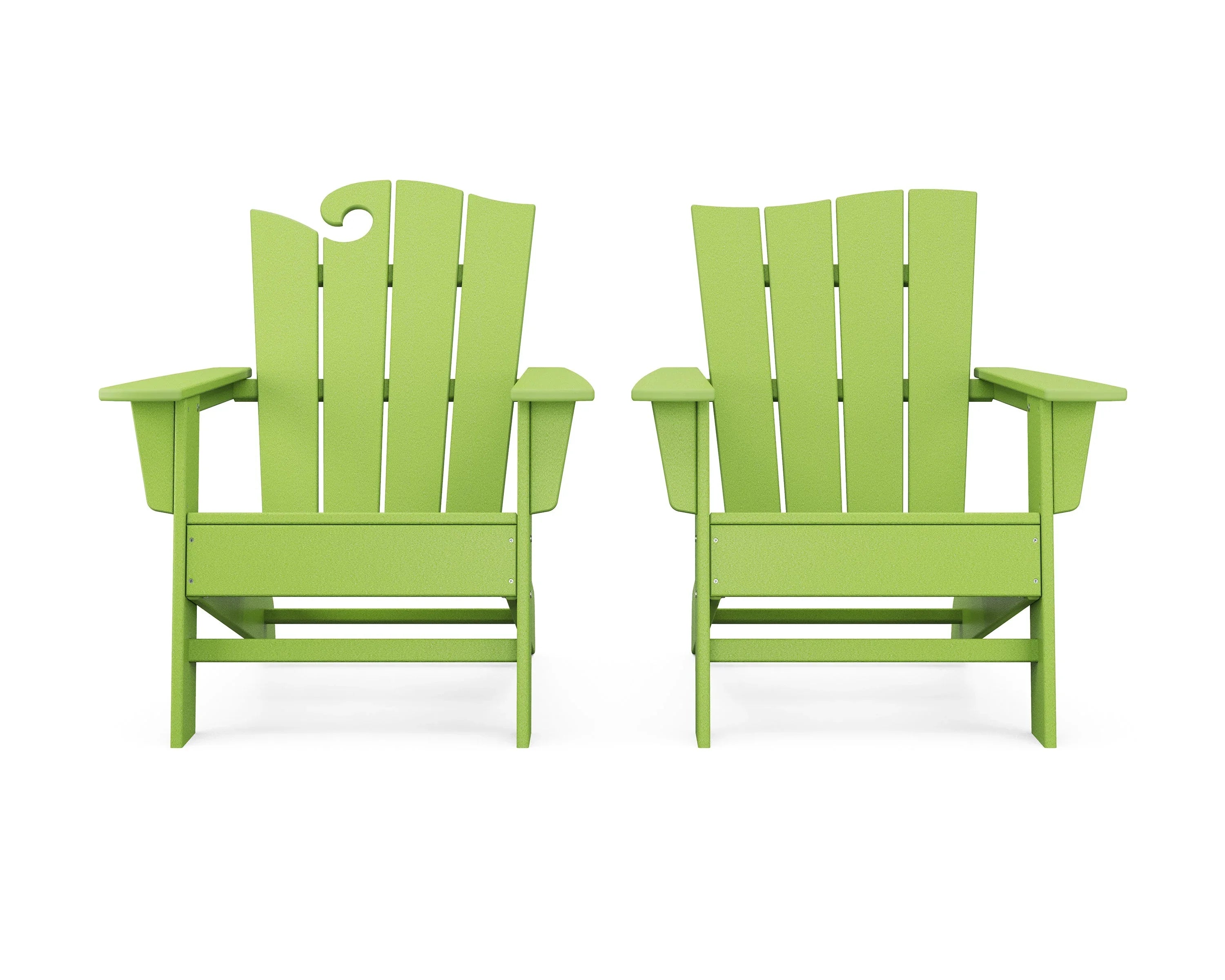 Wave 2-Piece Adirondack Set with The Wave Chair Left 9